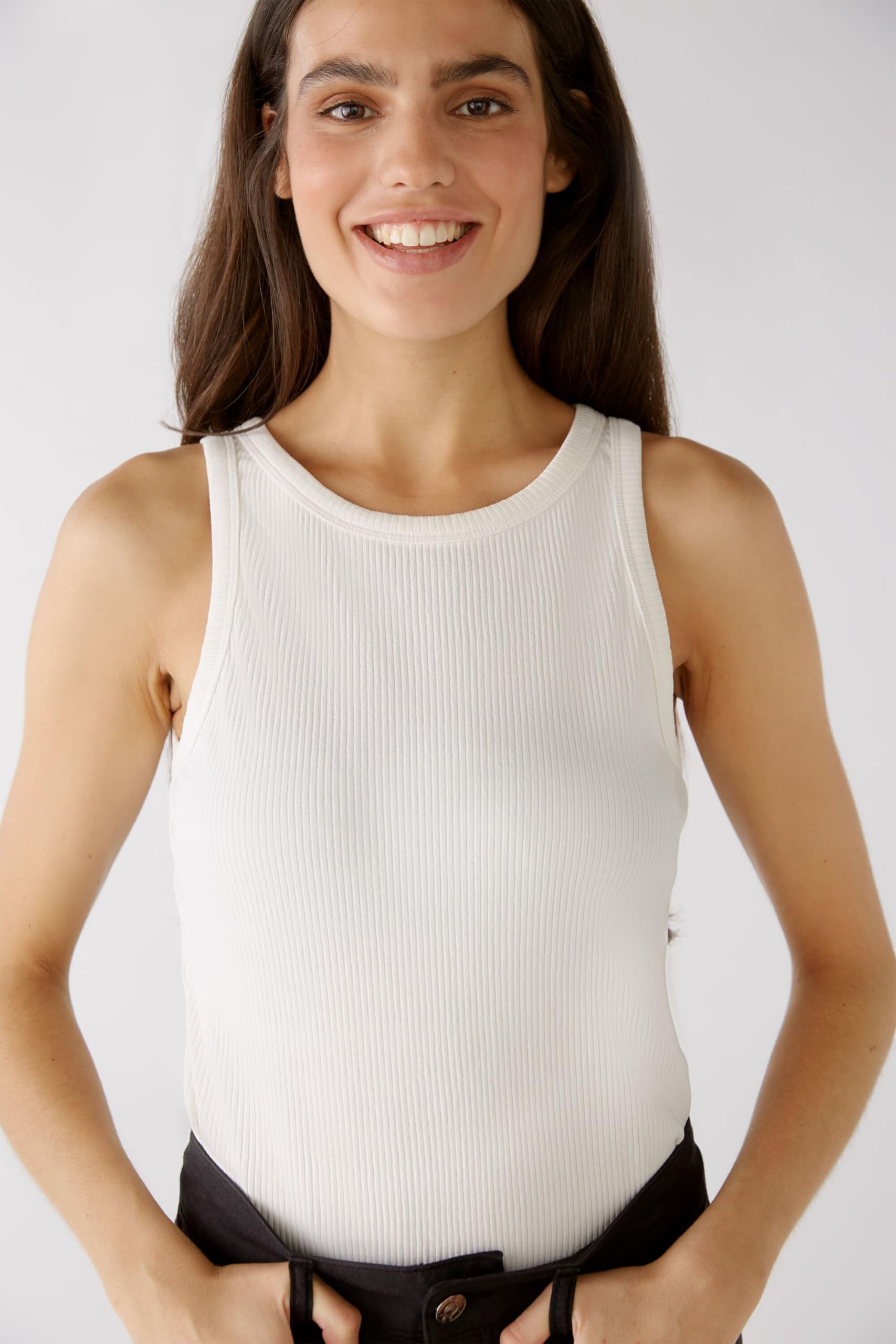 Oui FILIZ Top Damen Viskose Optic White 38