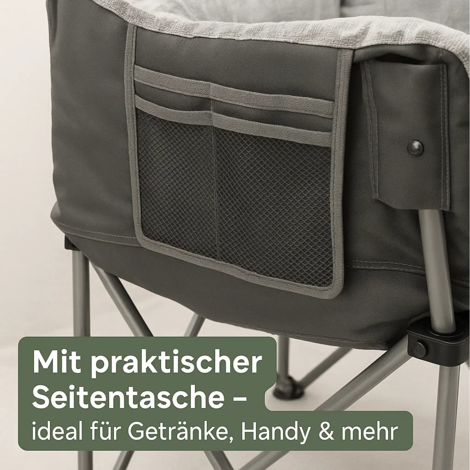BigDean Campingsofa 2 Personen faltbar 300 kg Campingstuhl