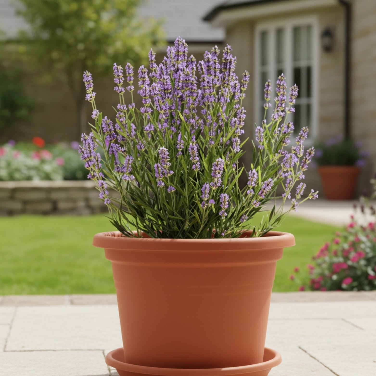 BigDean Garten Blumentopf Untersetzer 33cm terracotta 20er Set