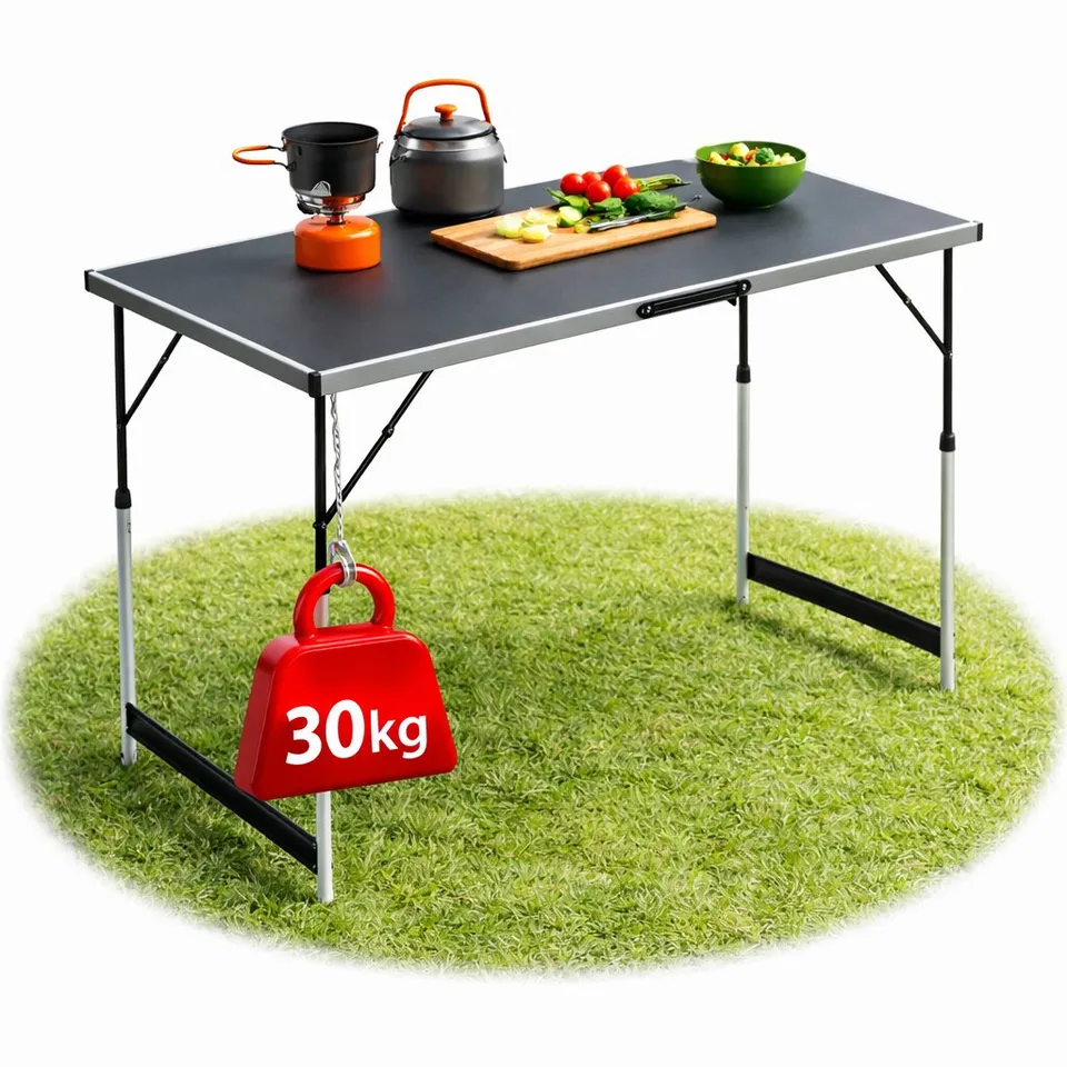 BigDean Garten Multifunktionstisch 100x60cm höhenverstellbar 30kg