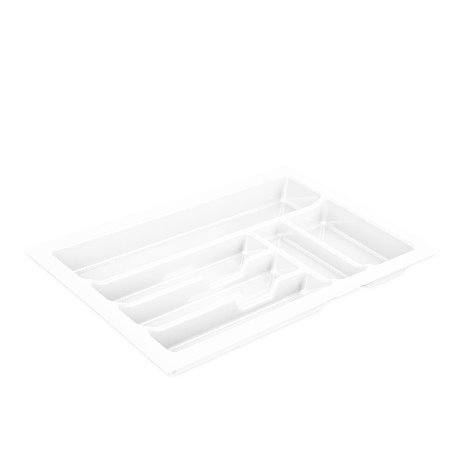 BigDean Küche Besteckeinsatz 40 cm Weiß Zuschneidbar