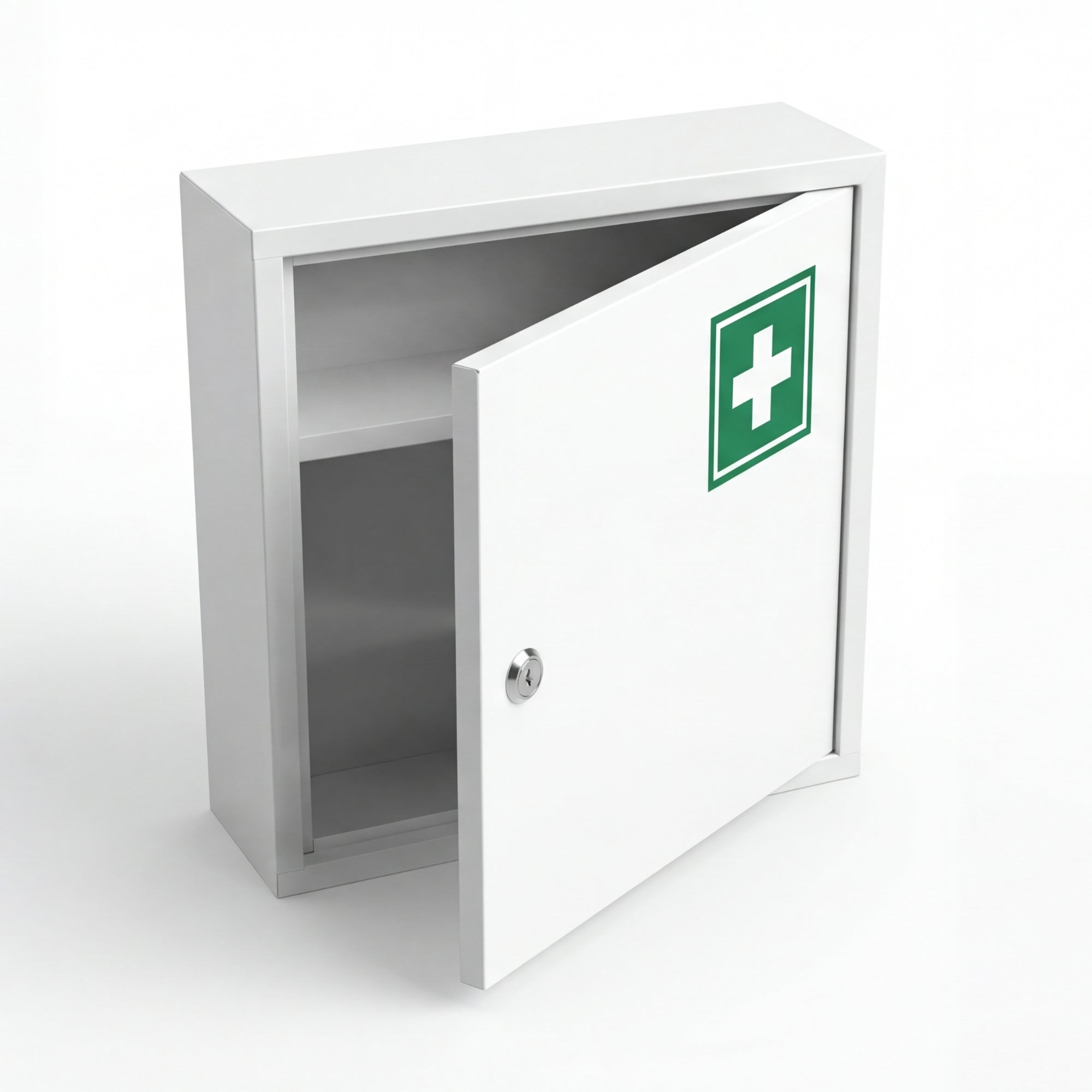 BigDean Medizinschrank Stahl Abschließbar 36x31,5x10cm