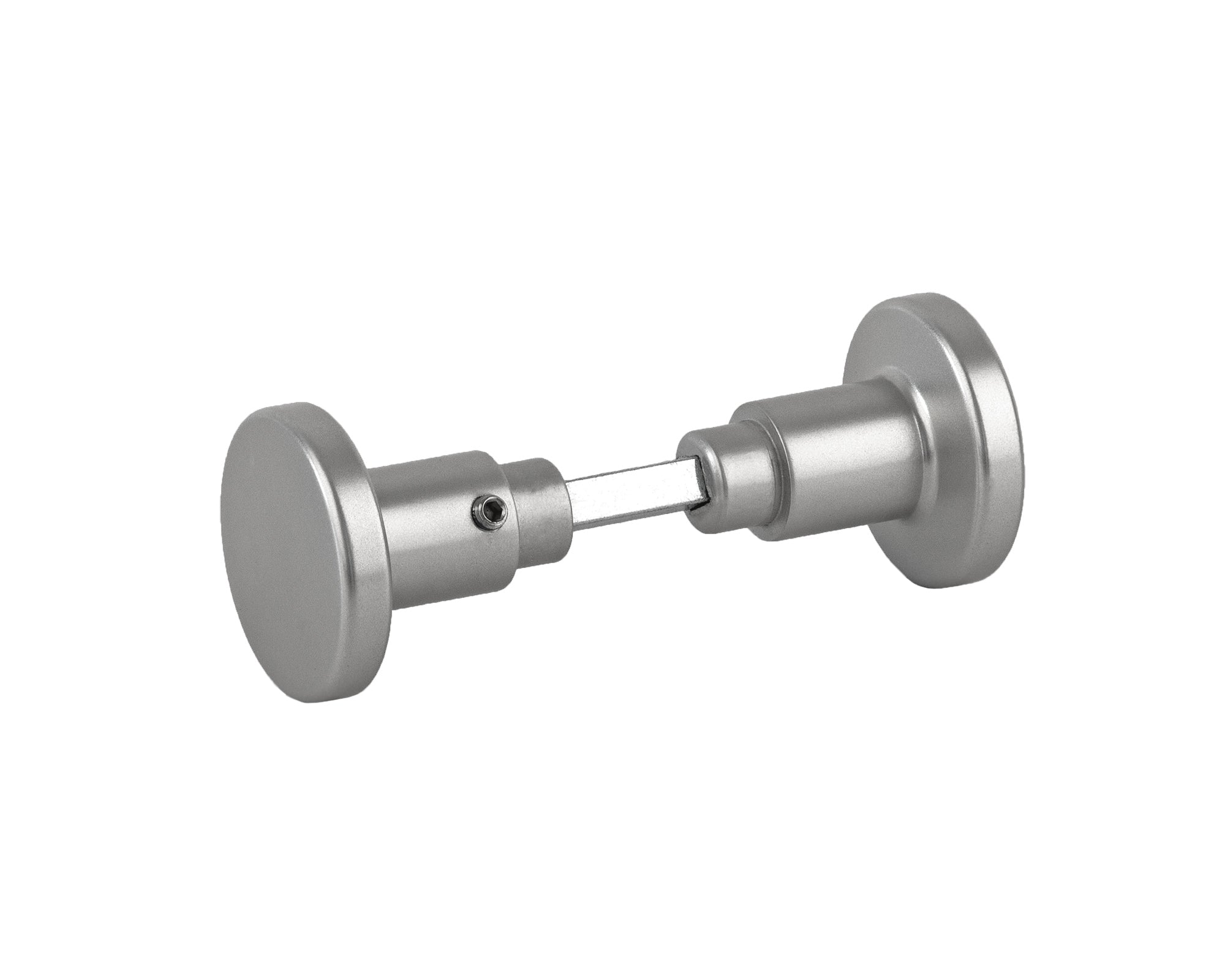 BigDean Haushalt Türknöpfe Aluminium Silber 4er Set drehbar