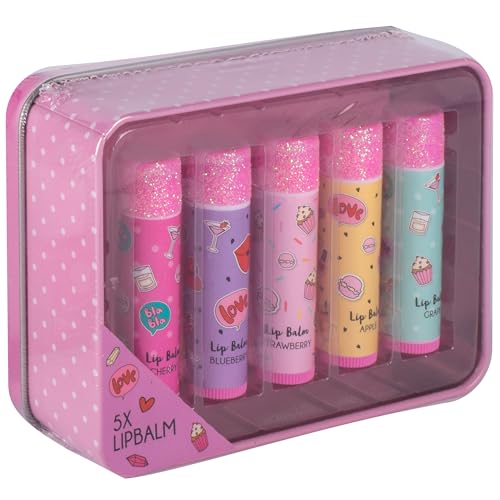 Create It Makeup 84528A Lippenbalsam Duft 5 Stück Metalldose