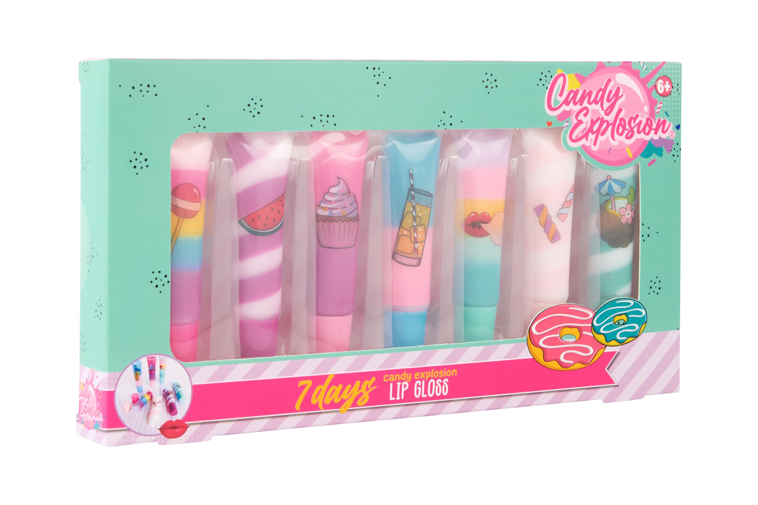 Create It Candy Swirl Lipgloss Set 7 Farben Kinder