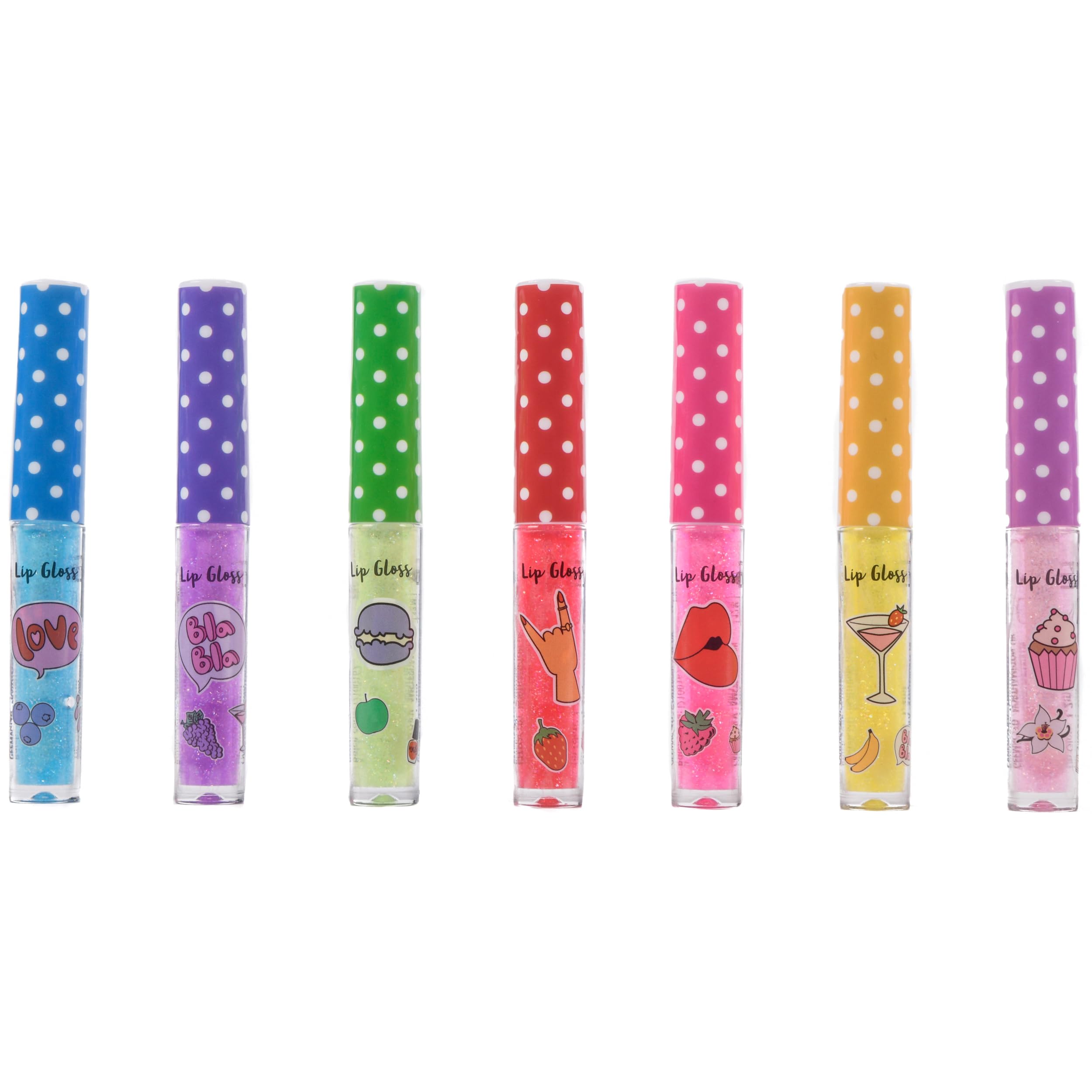 Create It Makeup Schminkset Lipgloss 7 Stück Glitter