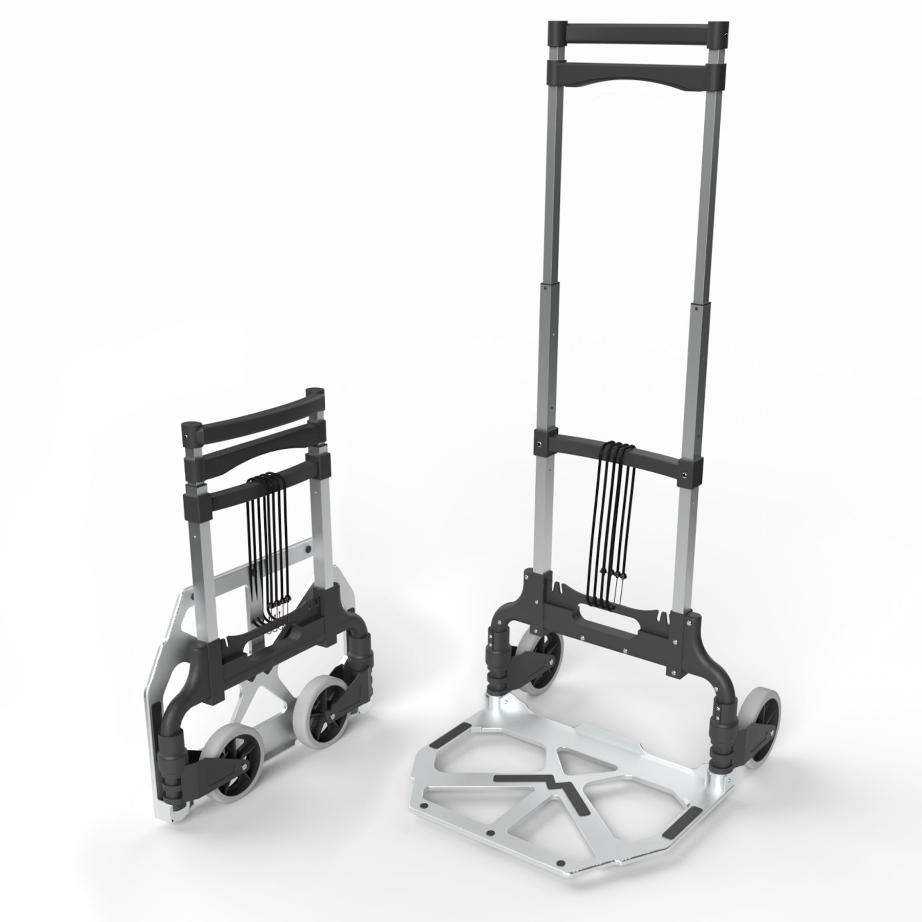 BigDean Werkzeug Sackkarre klappbar 70 kg Teleskopgriff 110 cm