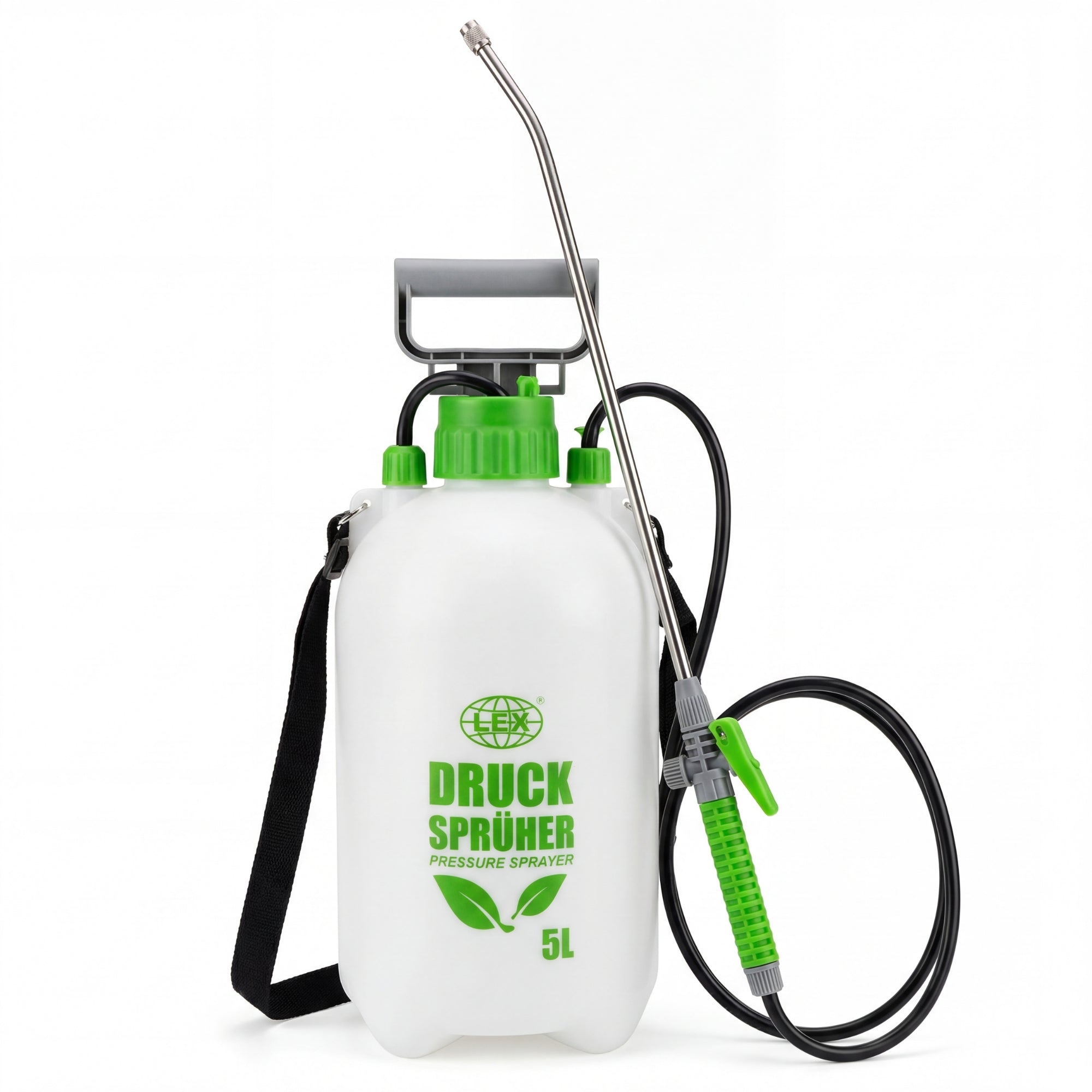 BigDean Garten Drucksprüher 5 Liter Edelstahl-Lanze 3 bar