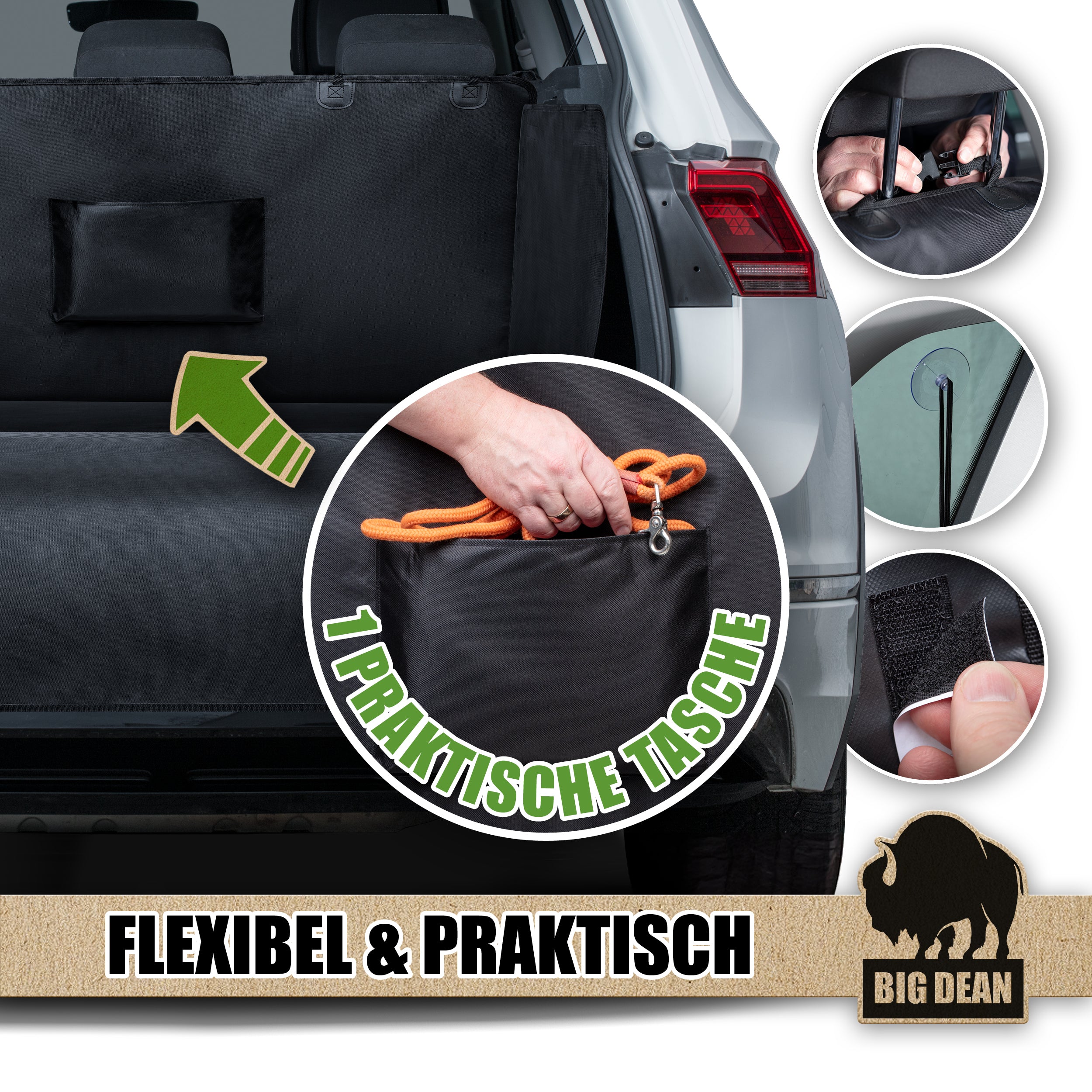 BigDean Kofferraum Schutzmatte Universell Hund Gepäck