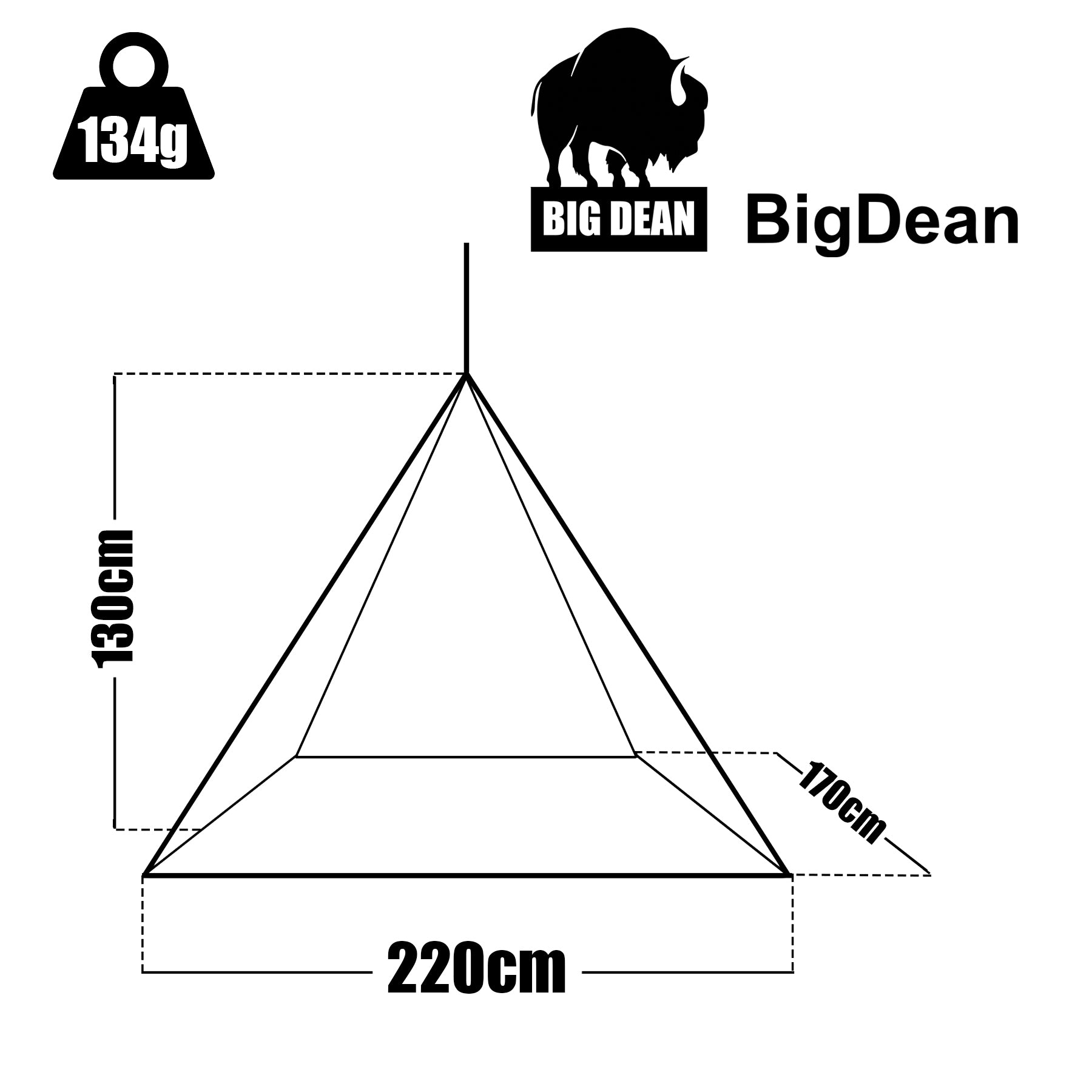 BigDean Garten Moskitonetz XL Transparent 220x170cm für Betten