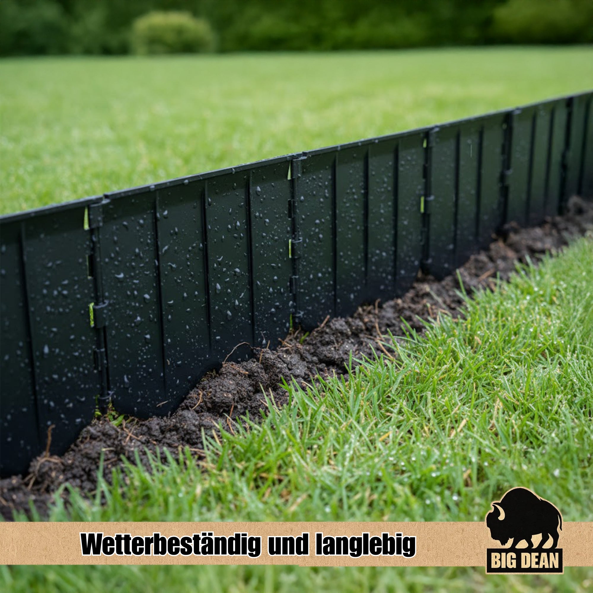 BigDean Rasenkante Kunststoff 10,3 m Beeteinfassung