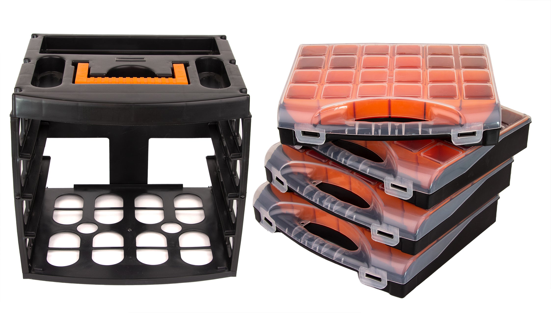 BigDean Werkzeug Sortierkasten mit 4 Schubladen Organizer