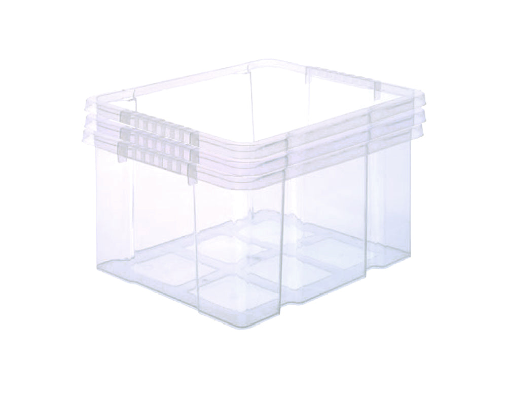 BigDean Aufbewahrung Eurobox 44x35x24 3er stapelbar