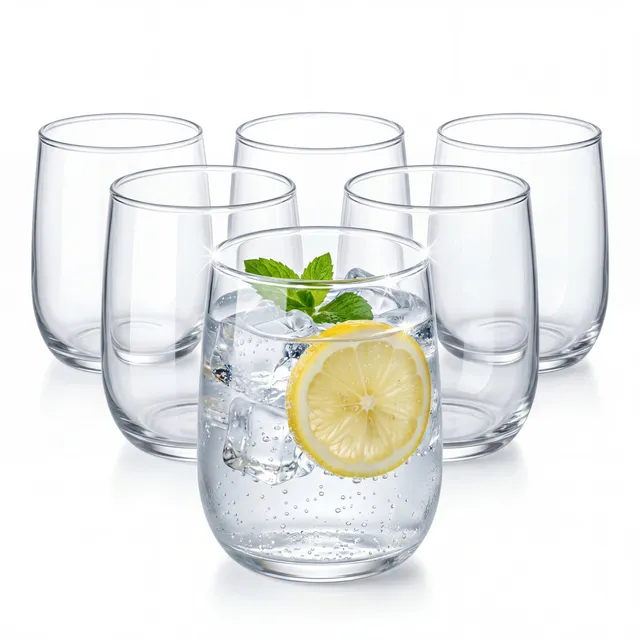 BigDean Gläser Set 6 Stück 320 ml Trinkgläser spülmaschinenfest