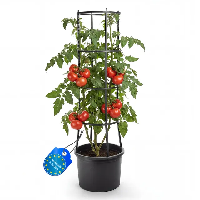 BigDean Tomatentopf XL mit Rankhilfe Selbstbewässerung
