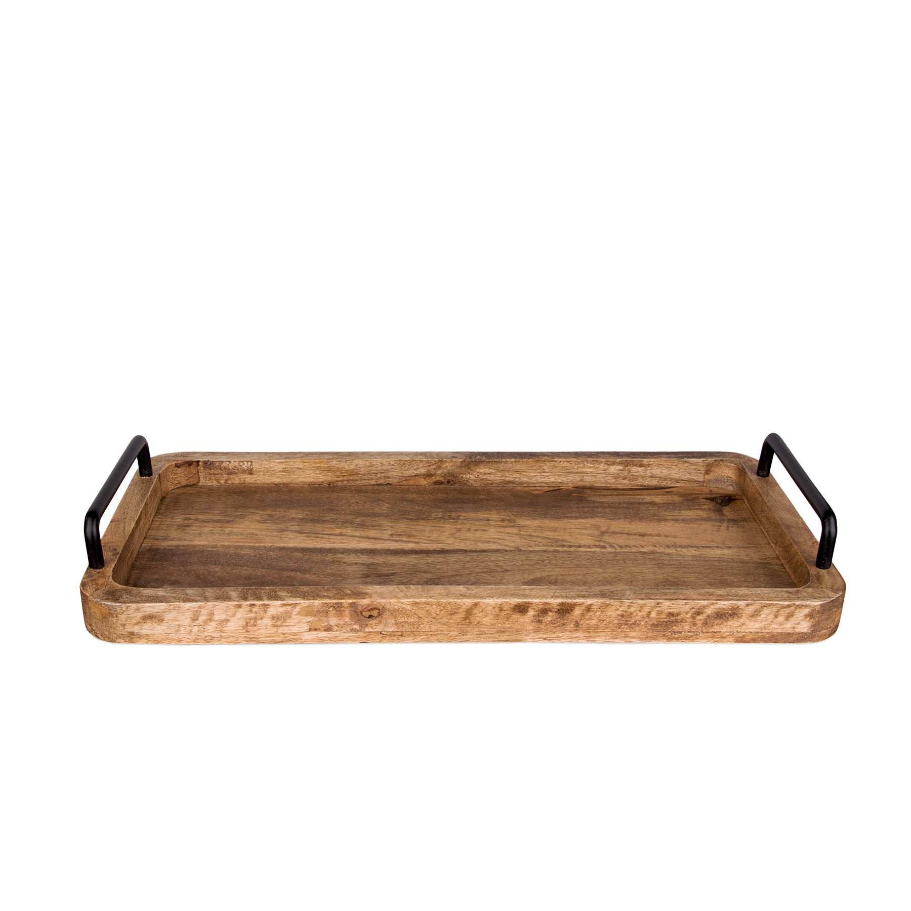 BigDean Küche Serviertablett Mangoholz 50x25cm Vintage Unikat