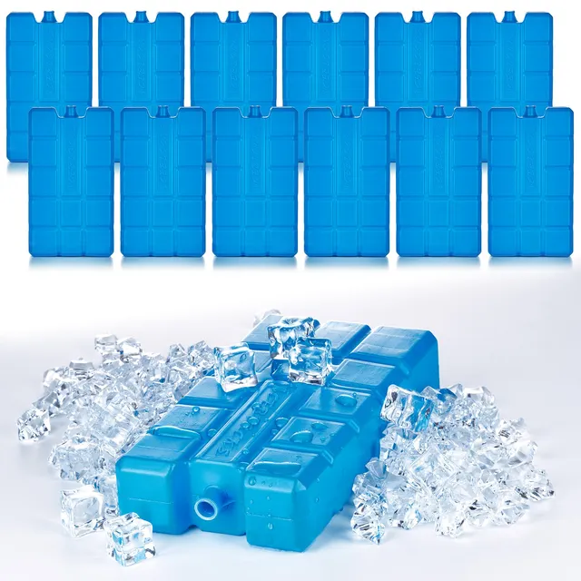 BigDean Küche Kühlakkus 200ml 12er Set Blau 12h Kühlung
