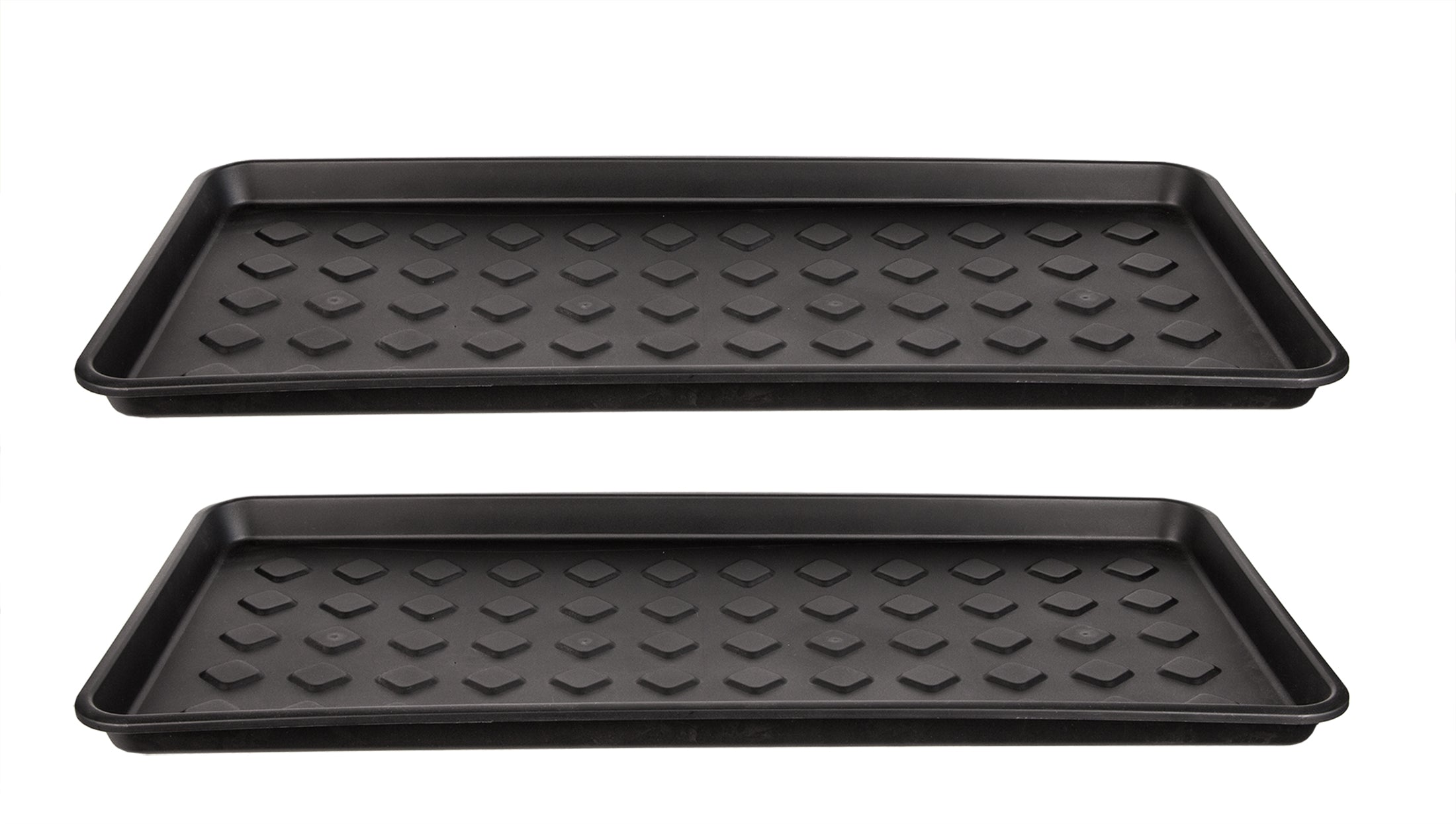 BigDean Haushalt Schuhabtropfschale 71,5 cm 2er Schwarz