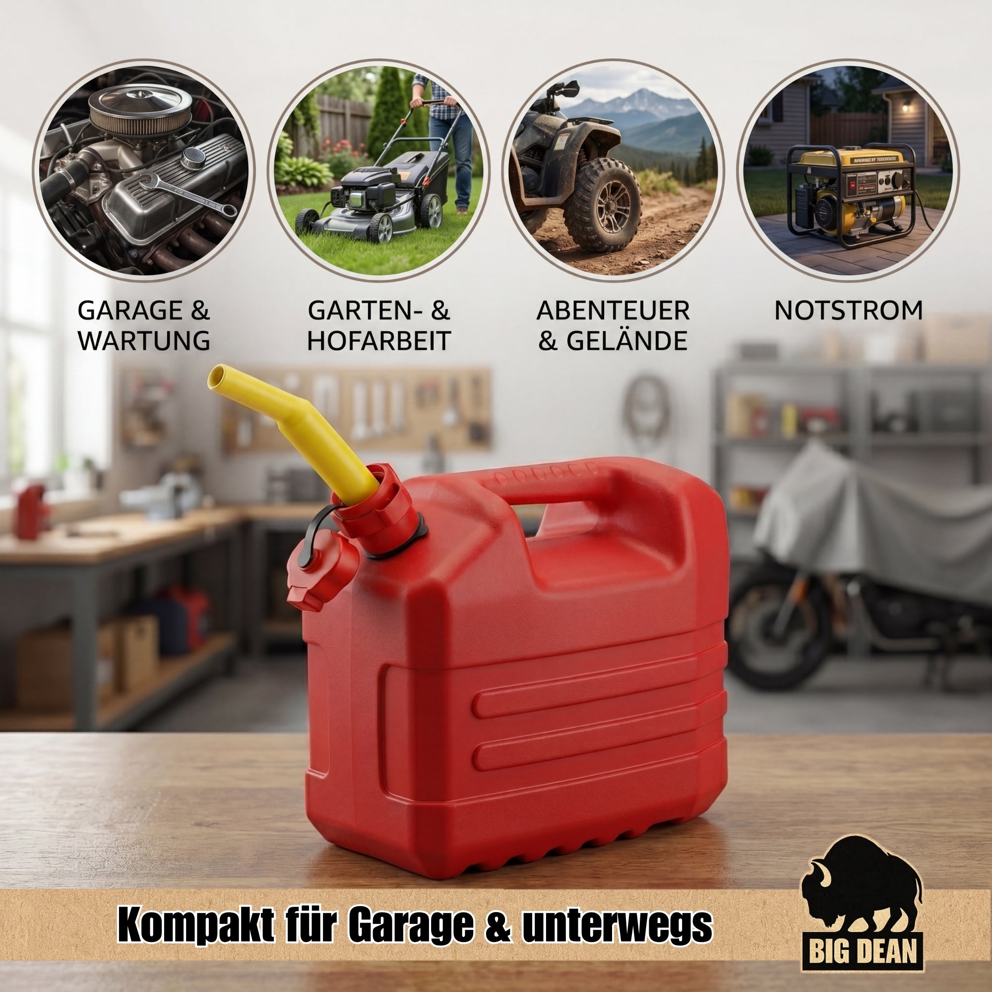 BigDean 10 Liter Kanister 2er-Set UN mit Ausgießer