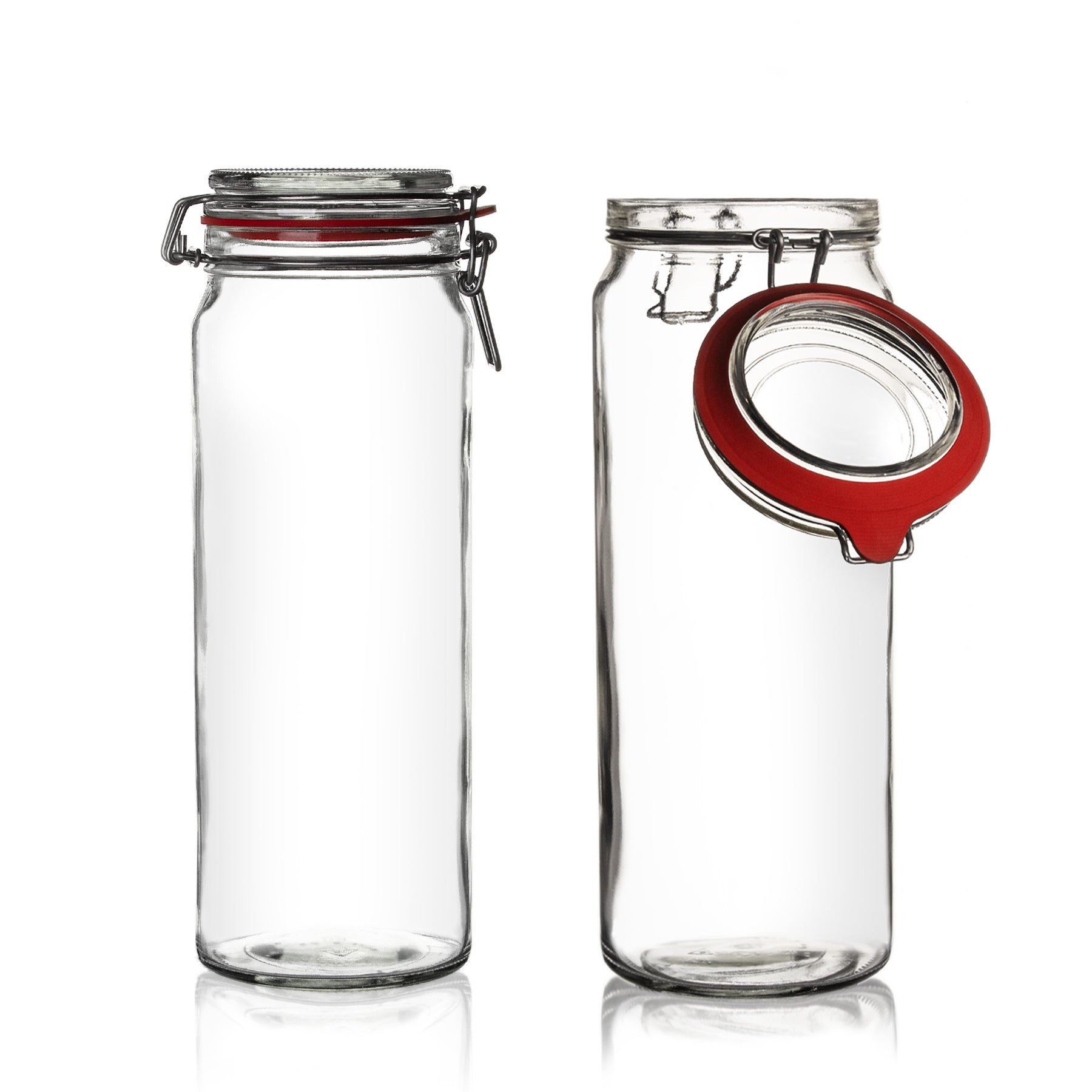 BigDean Küche & Vorrat Vorratsgläser 2160ml Bügel 3er Set Glas