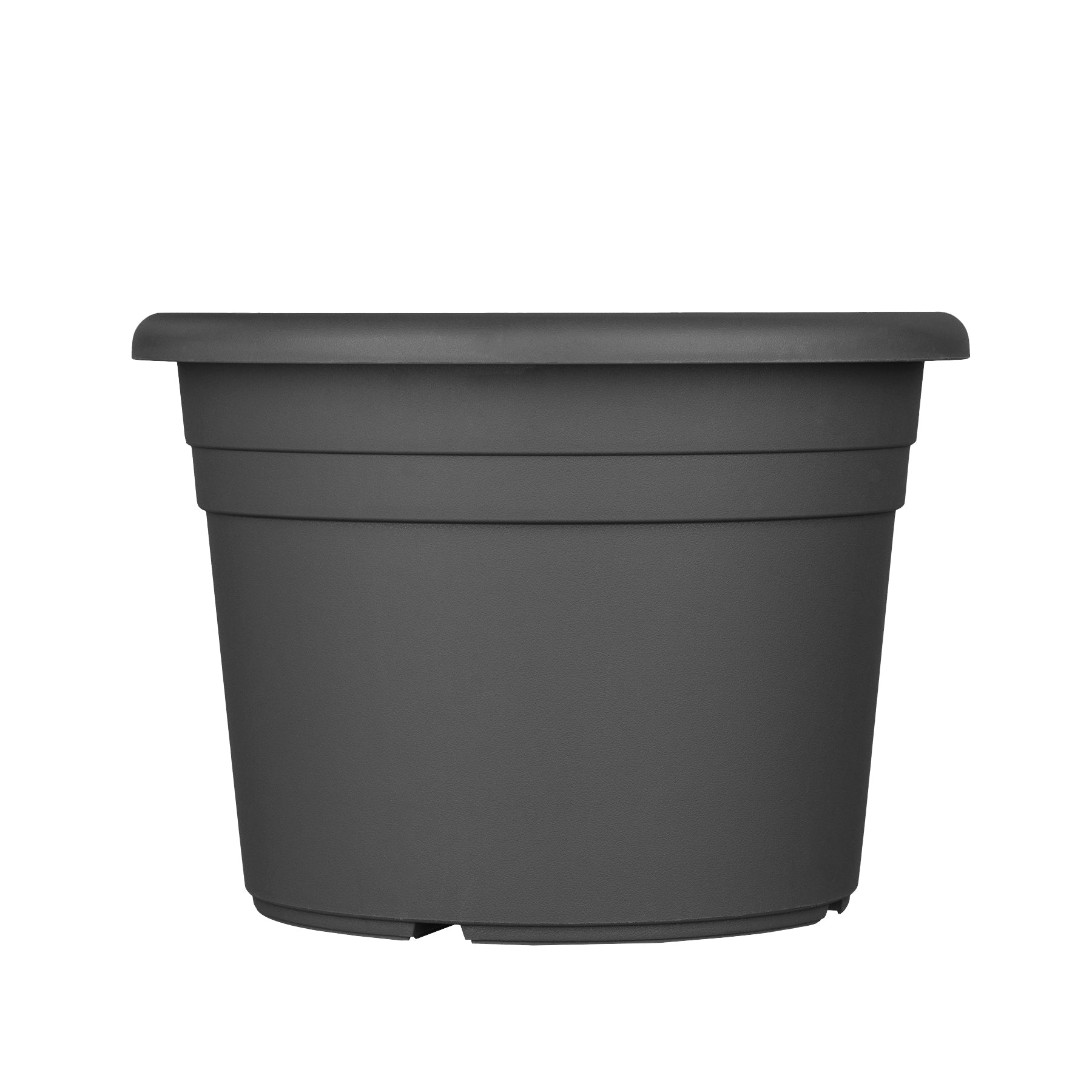 BigDean 9x Blumentopf 20cm anthrazit Kunststoff rund