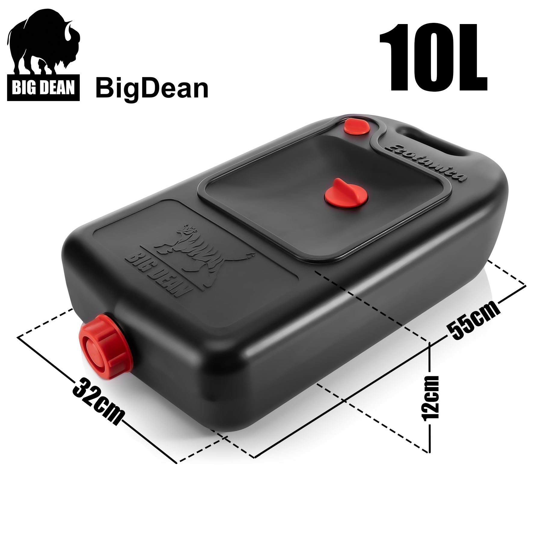 BigDean Haushalt & Alltag Ölwechselkanister 10L Schwarz