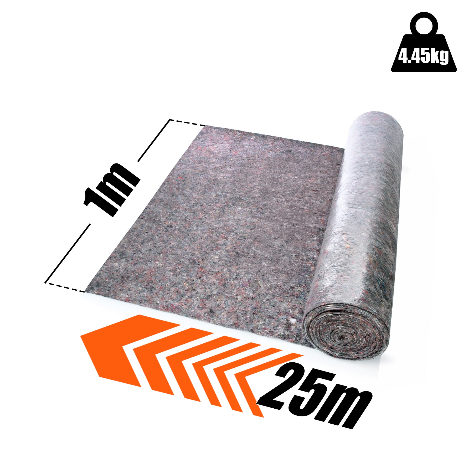 BigDean Malervlies 180g 25m Rolle Abdeckvlies wiederverwendbar
