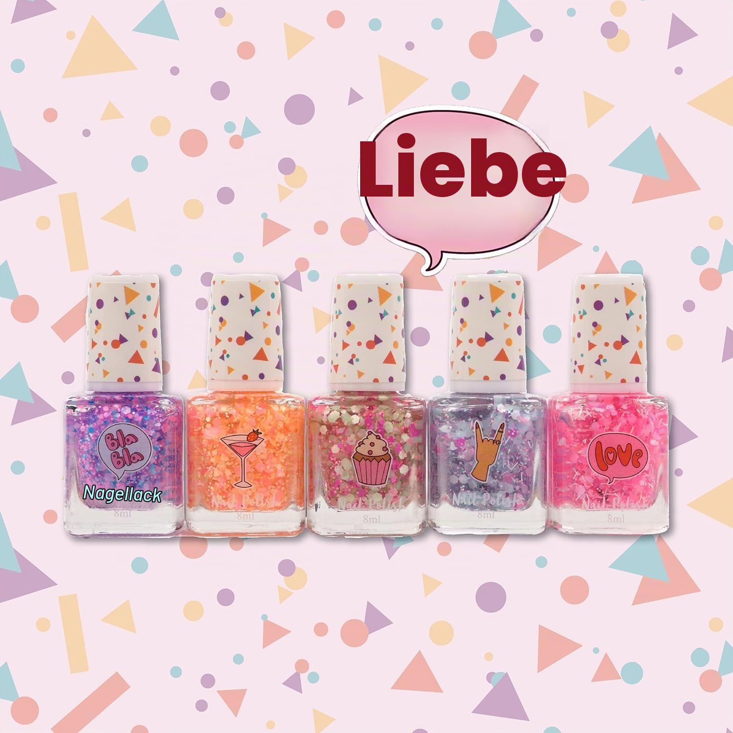 Create It Makeup Nagellack Confetti 5er Glitzer