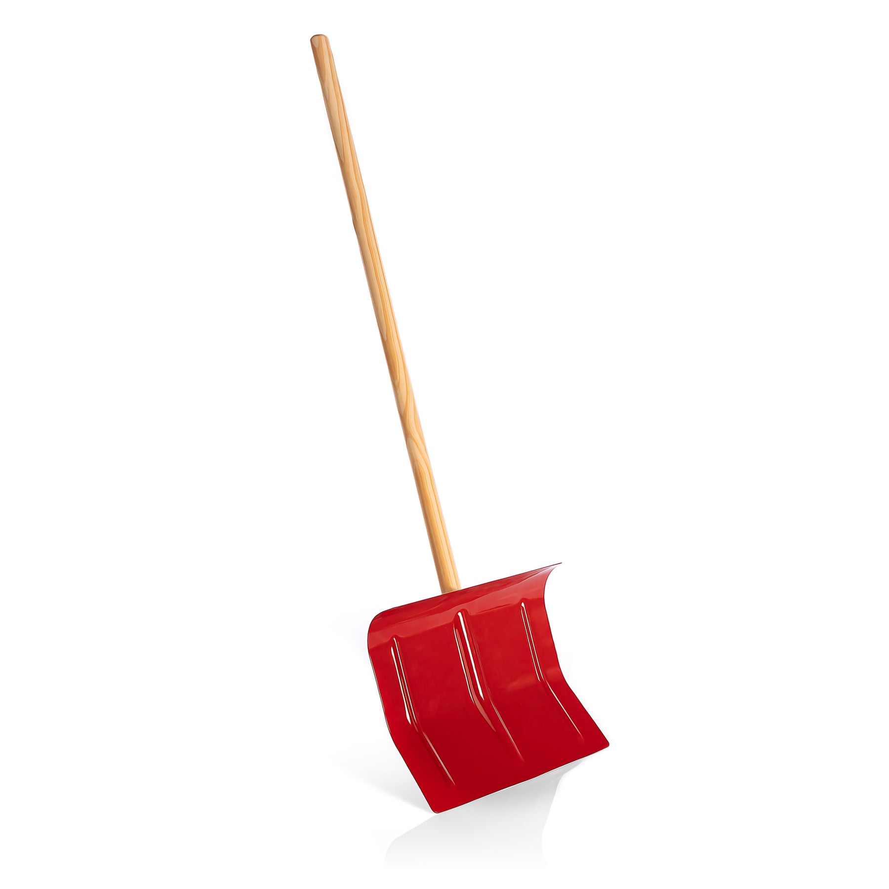 BigDean Schneeschaufel Kinder Rot Metall 90 cm