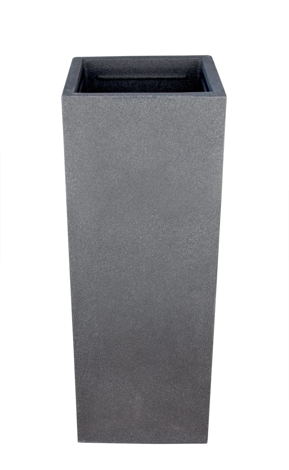 BigDean Pflanzsäule Stein-Optik 80x30x30 Anthrazit