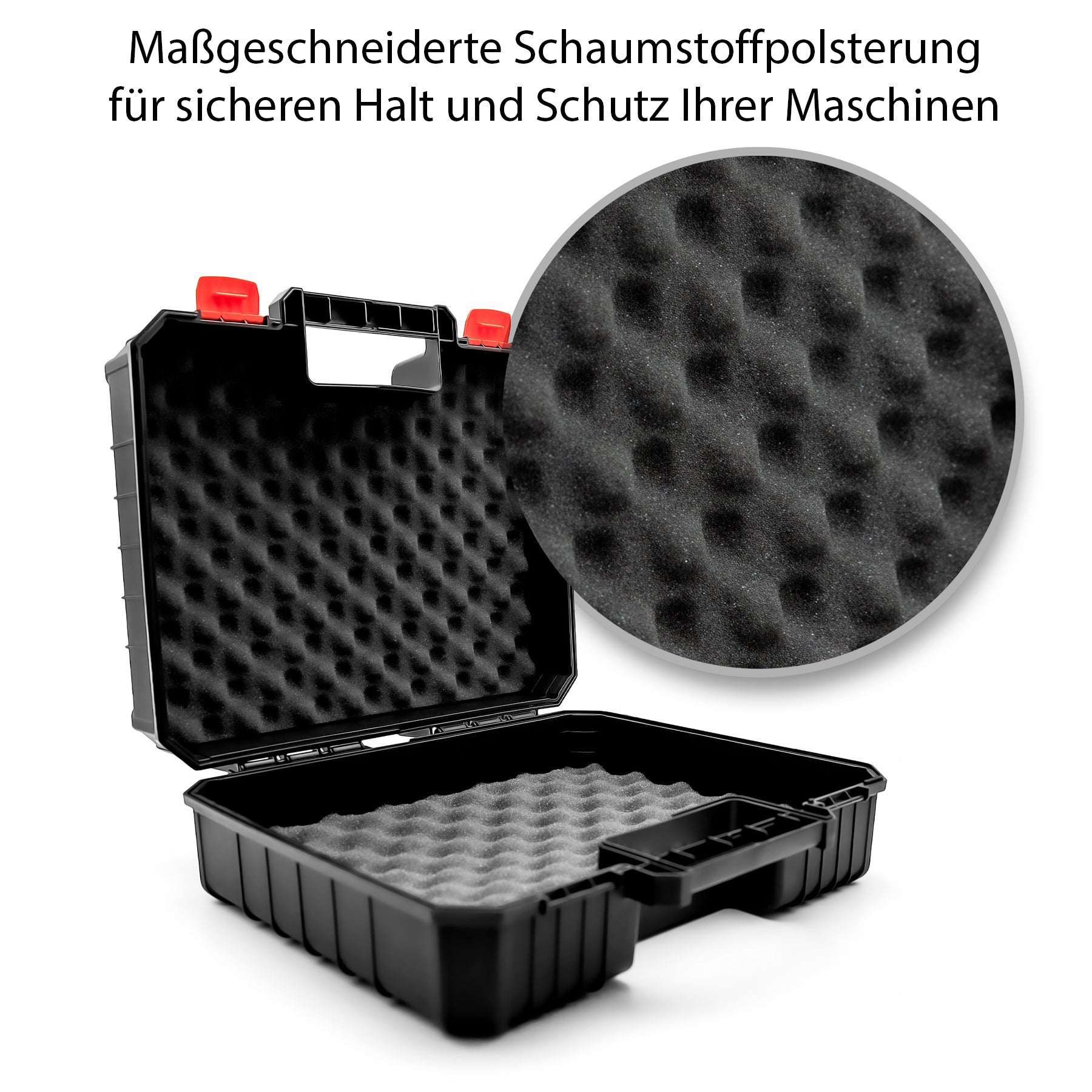 BigDean Werkzeug Maschinenkoffer Leer 2er Schaumstoff