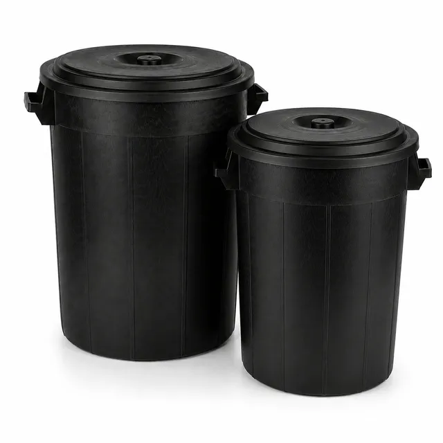 BigDean Universaltonne 100L+70L Set Allzweck Tonne mit Deckel