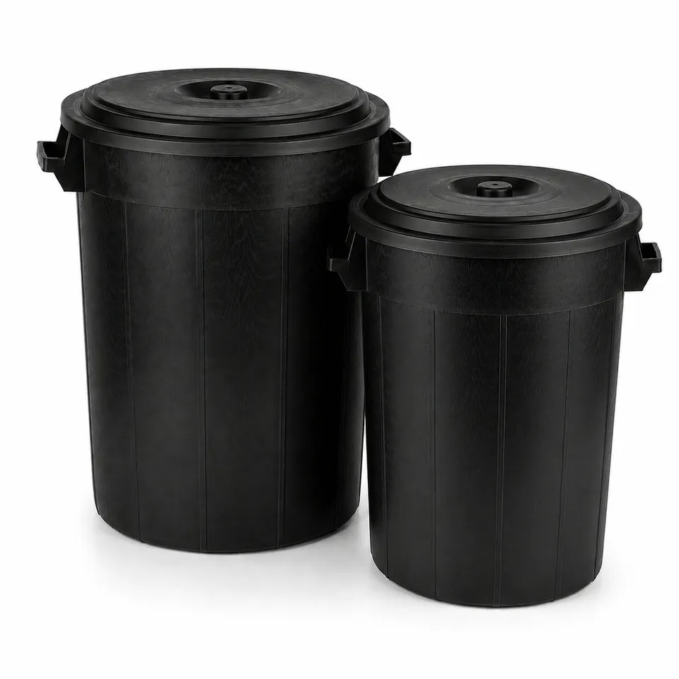 BigDean Universaltonne 100L+70L Set Allzweck Tonne mit Deckel
