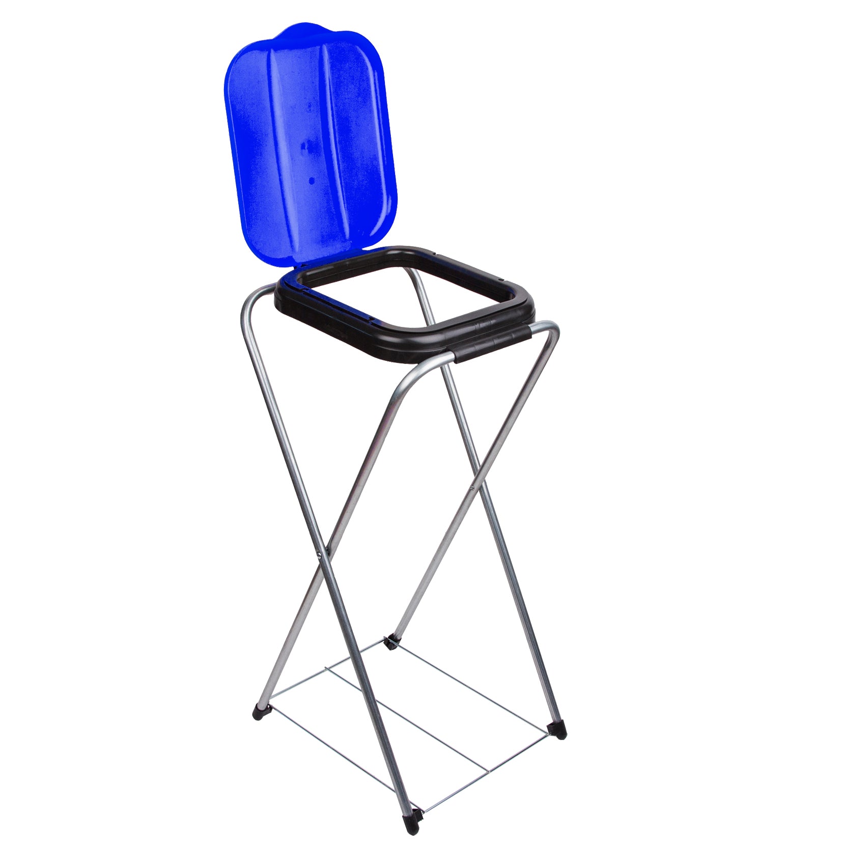 BigDean Müllsackständer EasyFix blau 120L Metall Halter