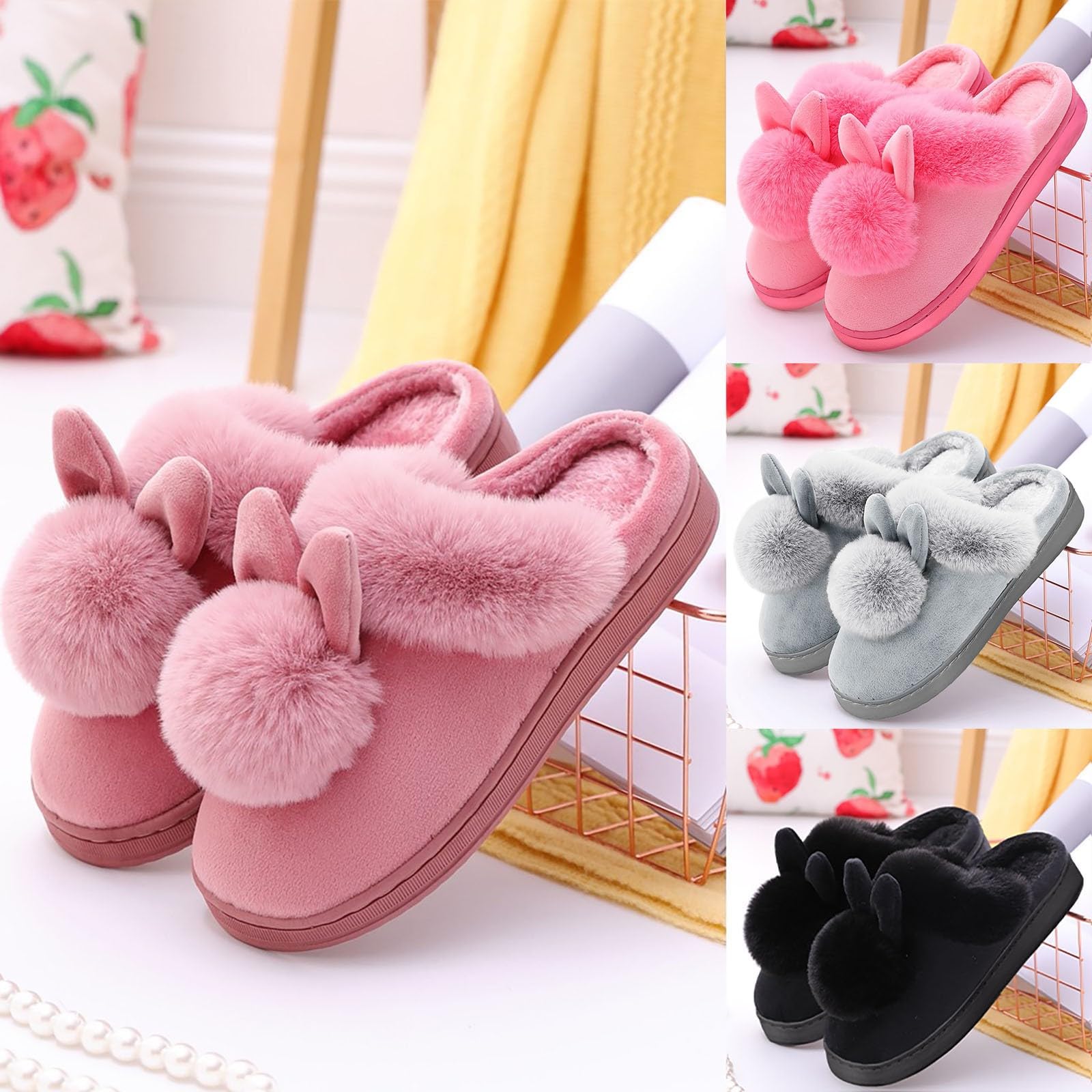 Luadnysin Shoes Plüsch Schlappen 38/39 Warm Filz