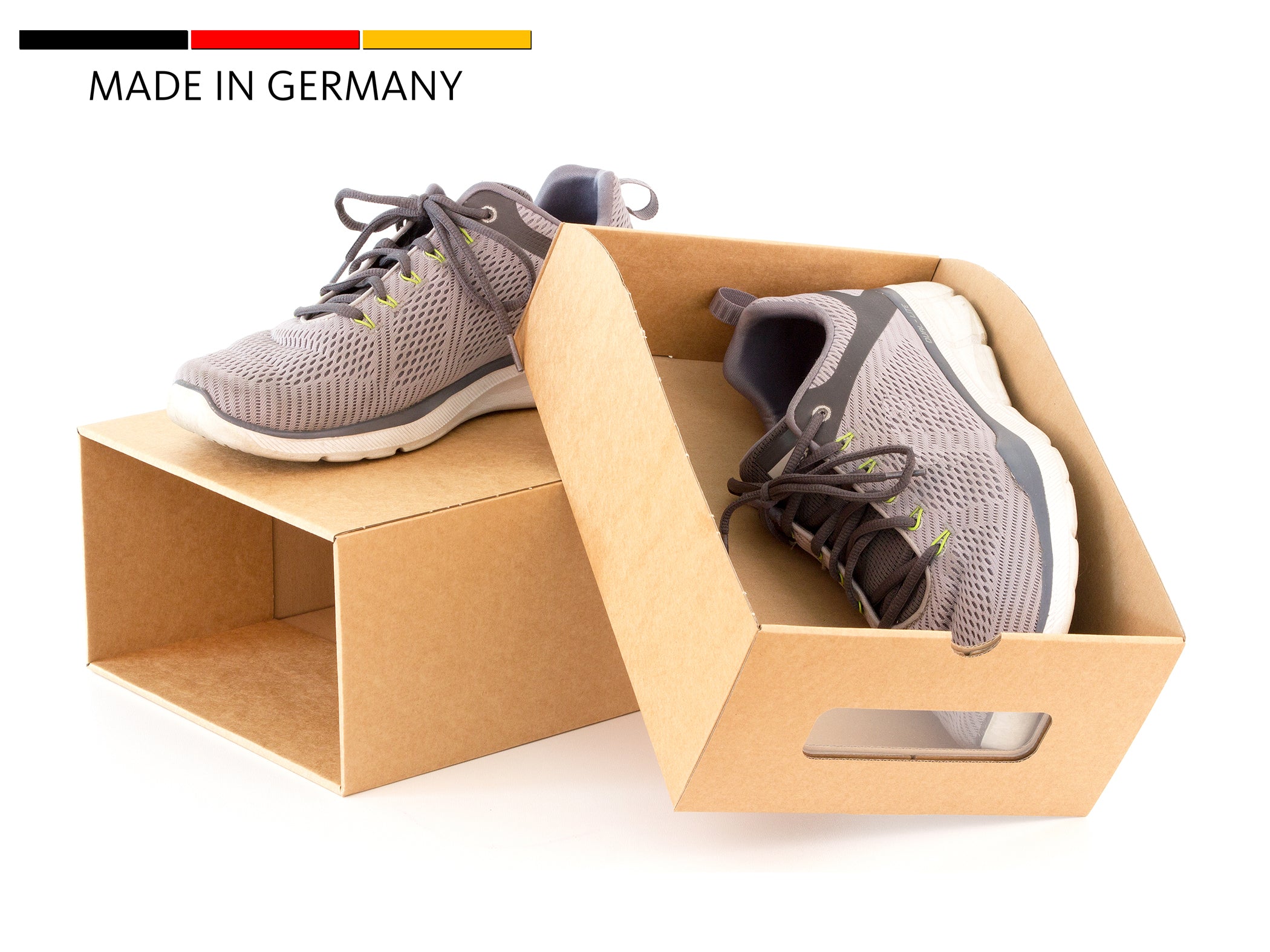 BigDean Schuhbox 10er Set mit Schublade und Sichtfenster
