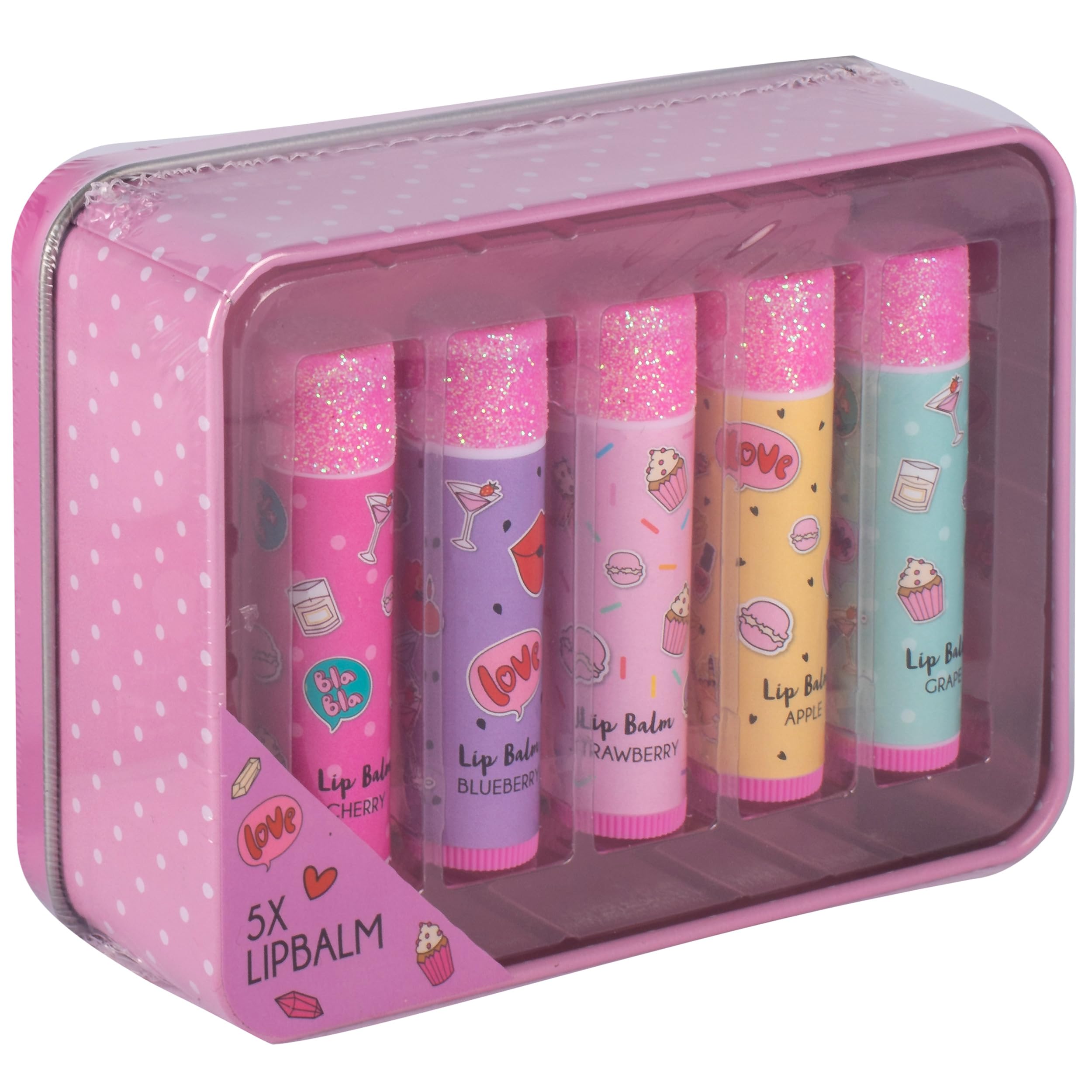 Create It Makeup 84528A Lippenbalsam Duft 5 Stück Metalldose