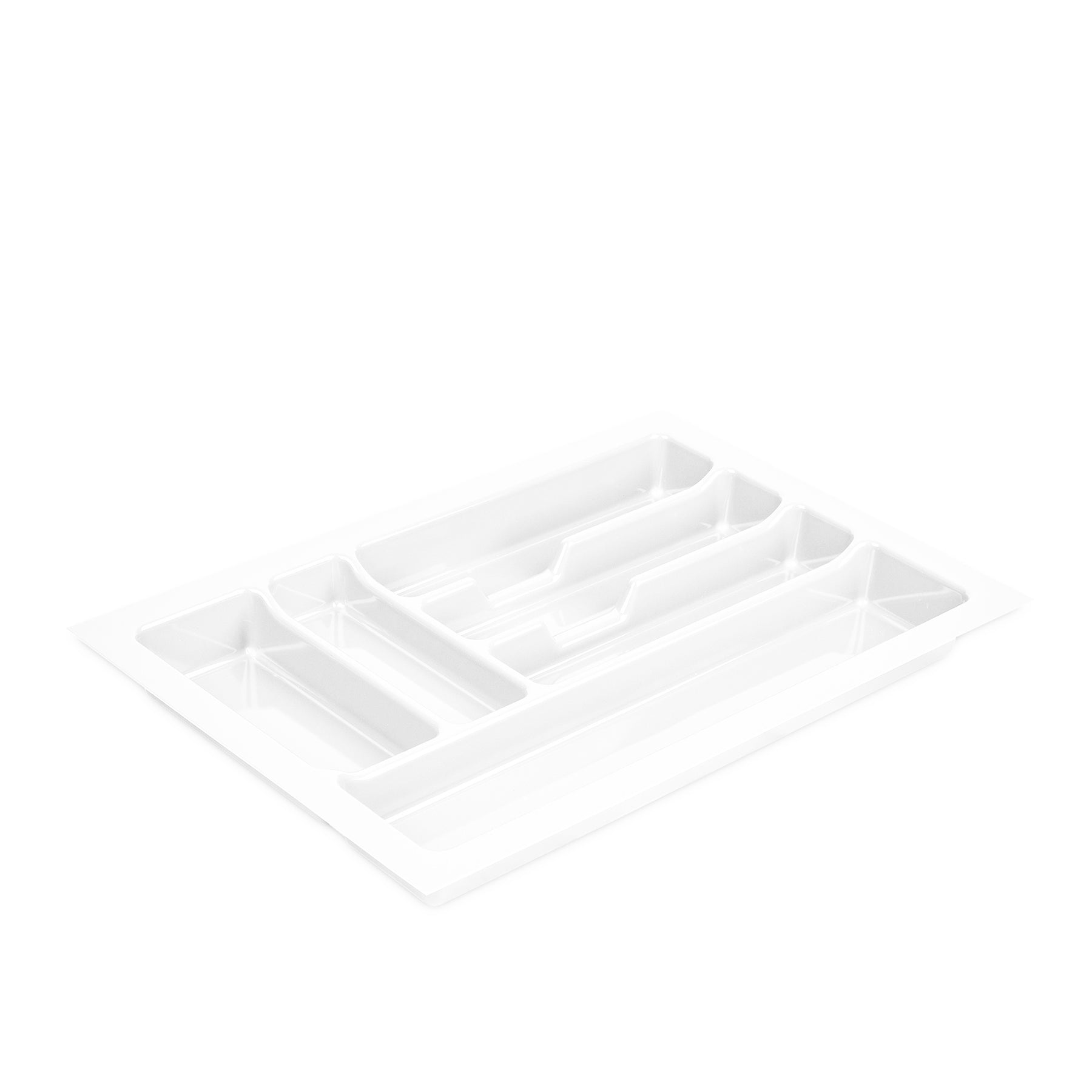BigDean Küche Besteckeinsatz 40 cm Weiß Zuschneidbar