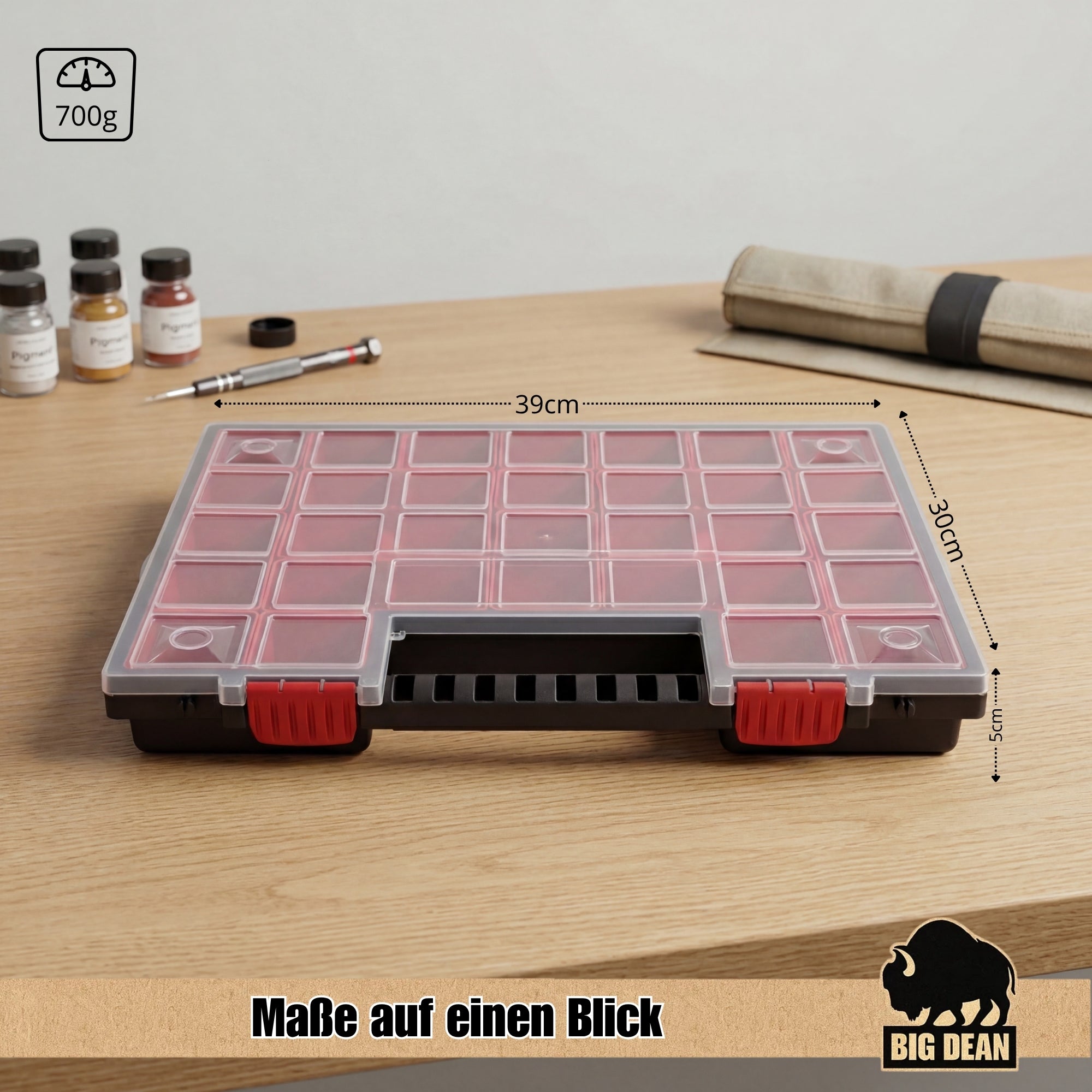 BigDean Sortimentskasten B Kleinteile Organizer Fächer