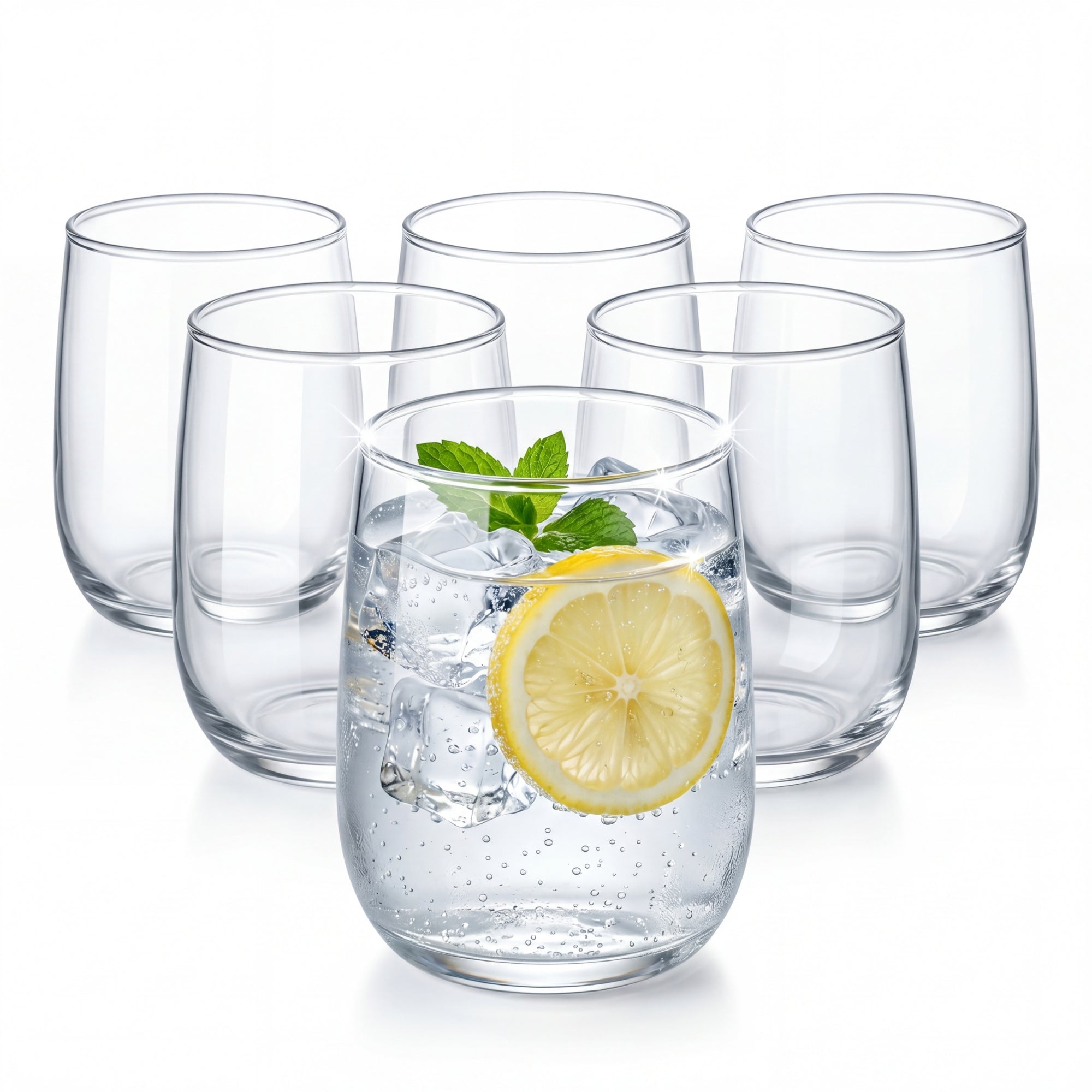 BigDean Gläser Set 6 Stück 320 ml Trinkgläser spülmaschinenfest