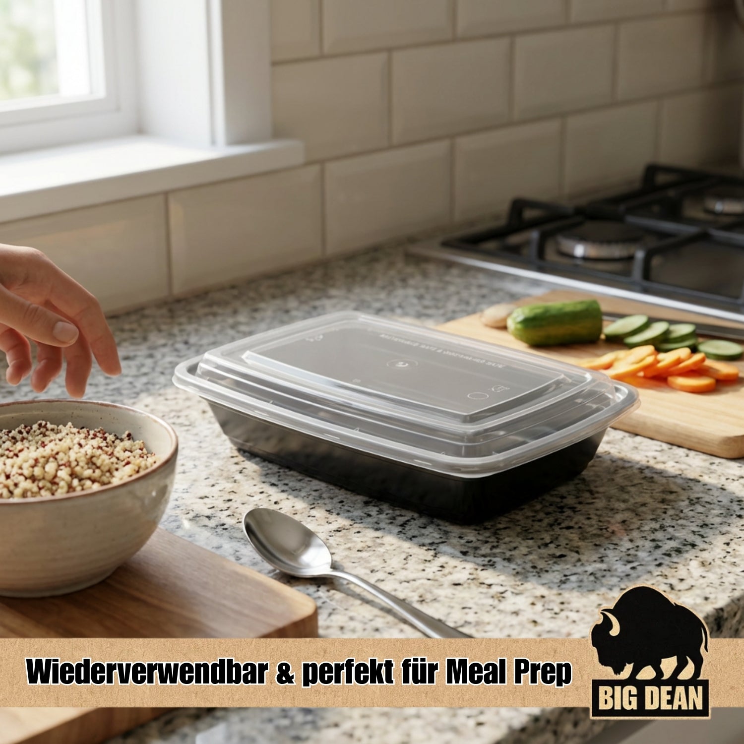 BigDean Küche & Vorrat Meal Prep Boxen 10 Stück BPA-frei