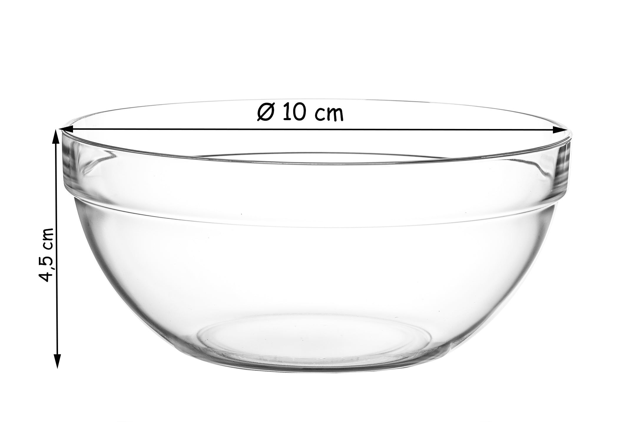BigDean Küche & Vorrat 6er Dipschalen Glas 210ml Ø10cm