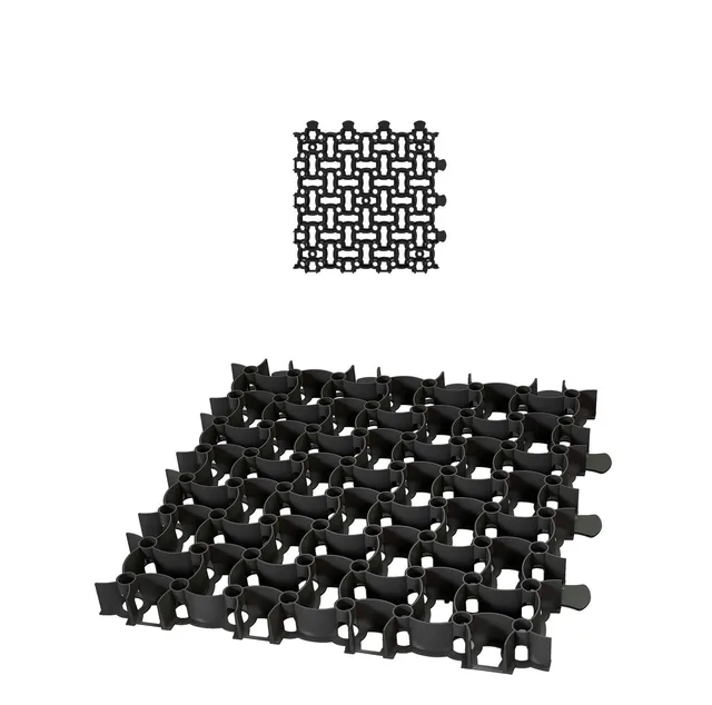 BigDean Rasengitter Paddockplatte 50x50cm Schwarz 0,25m²