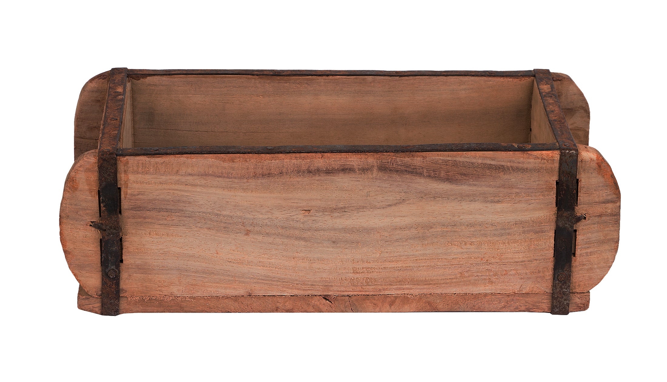 BigDean Ziegelform 32x15x10cm Vintage Holzkiste Unikat