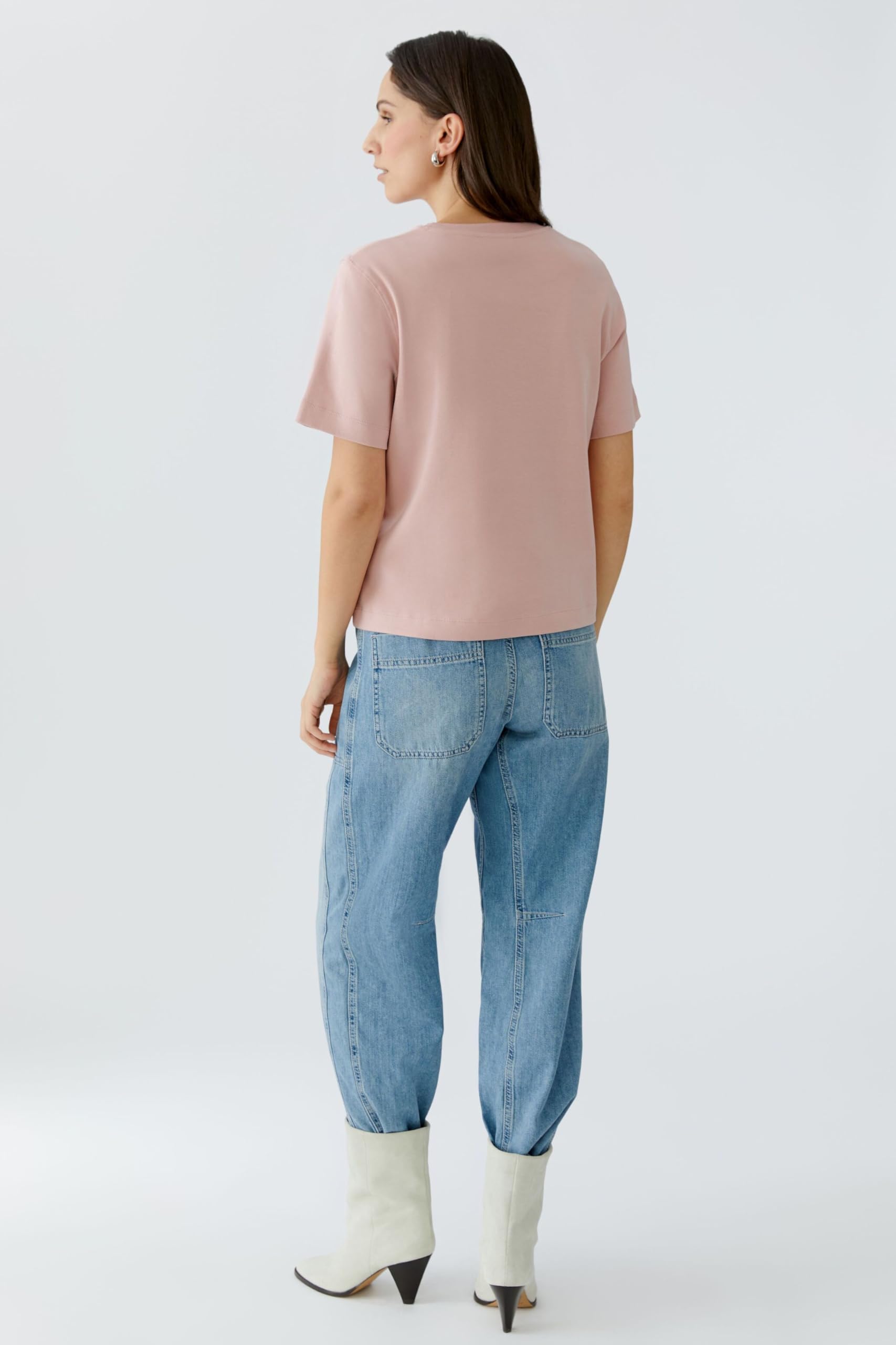 OUI SVEHA T-Shirt Uni Baumwolle für Damen
