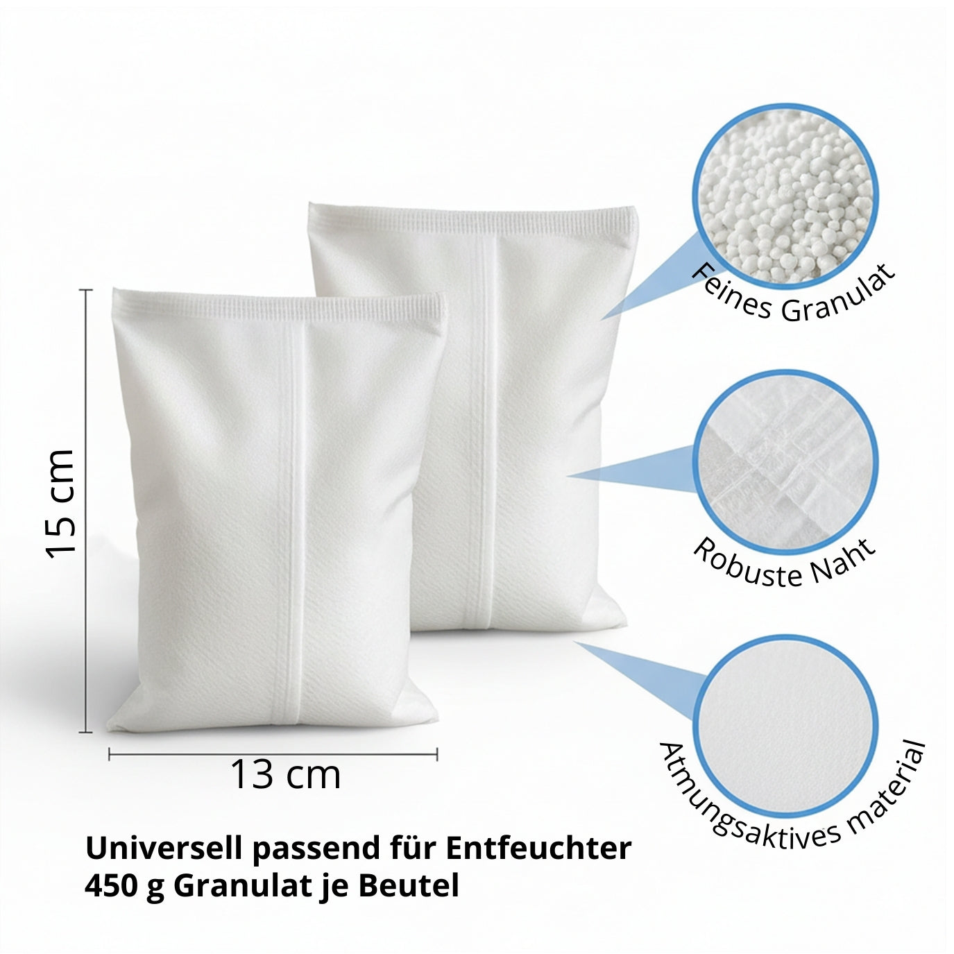BigDean Luftentfeuchter Granulat 450g 24er Nachfüllpack