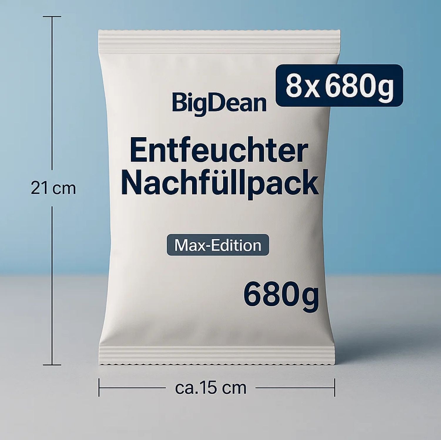 BigDean Luftentfeuchter Nachfüllpack 8x680 g Granulat
