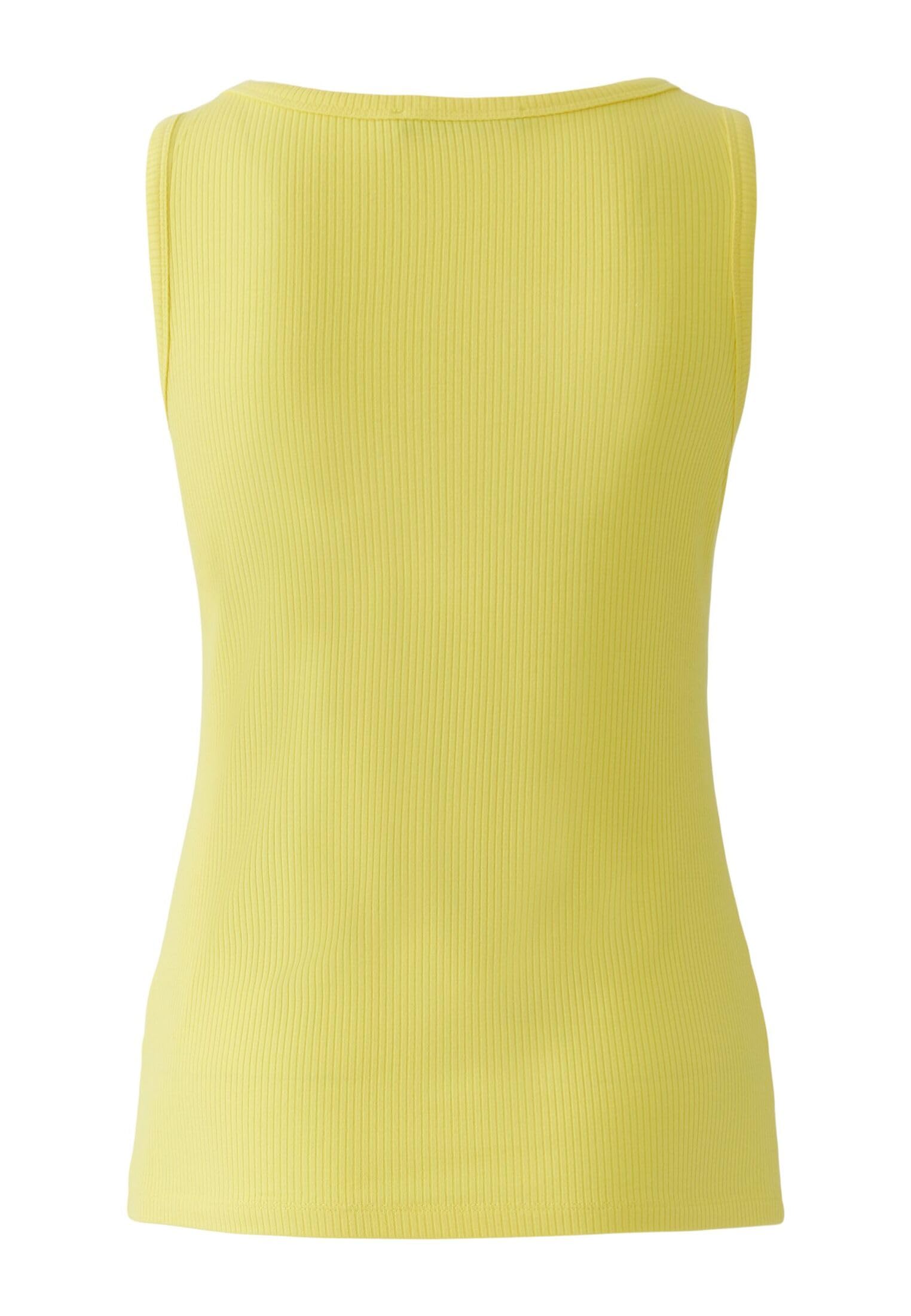 OUI FILIZ Top Uni Viskoserippe für Damen