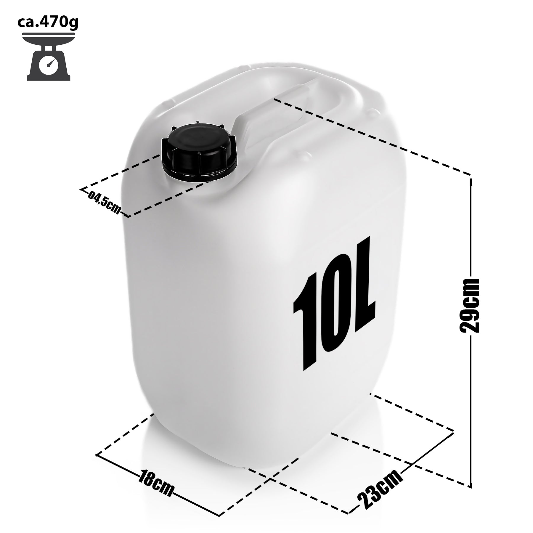 BigDean Haushalt 2x Wasserkanister 10L Hahn BPA-frei