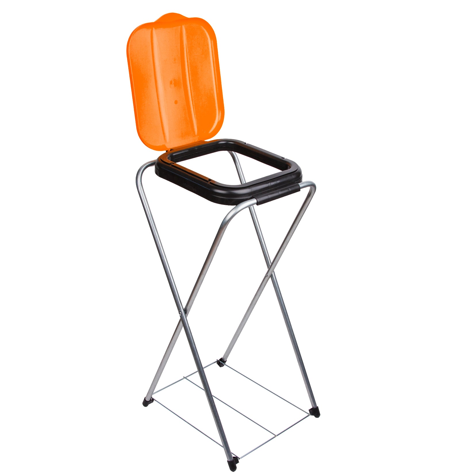 BigDean EasyFix Müllsackständer 120 L orange Metall